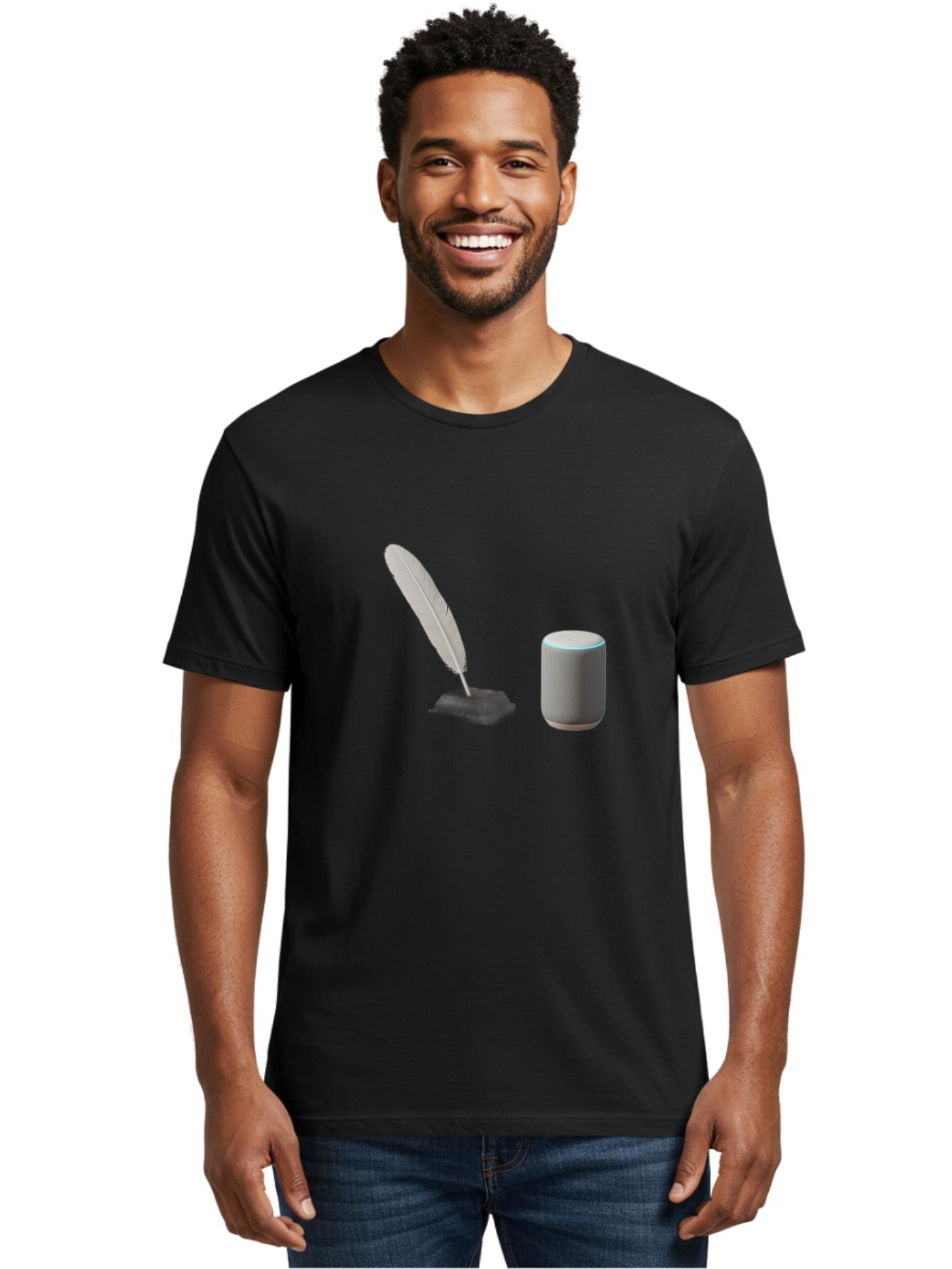 Feather-Quill-And-Echo Men'S Graphic Tee, 100% Cotton, Comfortable Casual Summer Wear, Machine Washable, Vintage Camera, Old Camera, Antique Camera, Black Camera, Classic Photography, Photography Equipment, Nostalgic Device, Film Camera, Bag437
