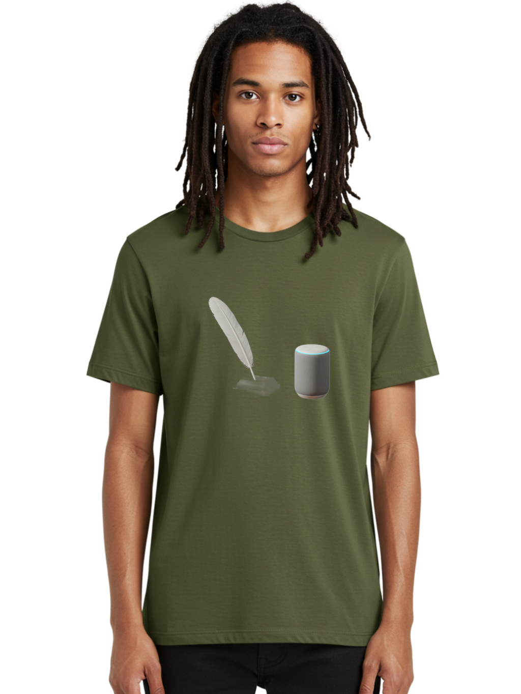 Feather-Quill-And-Echo Men'S Graphic Tee, 100% Cotton, Comfortable Casual Summer Wear, Machine Washable, Vintage Camera, Old Camera, Antique Camera, Black Camera, Classic Photography, Photography Equipment, Nostalgic Device, Film Camera, Bag437