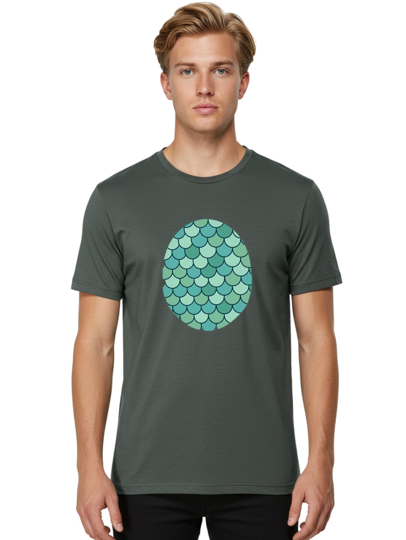 Fish-Scale-Circle Men'S Graphic Tee, 100% Cotton, Comfortable Casual Summer Wear, Machine Washable, Vintage Camera, Old Camera, Antique Camera, Black Camera, Classic Photography, Photography Equipment, Nostalgic Device, Film Camera, Camera Art Bag440