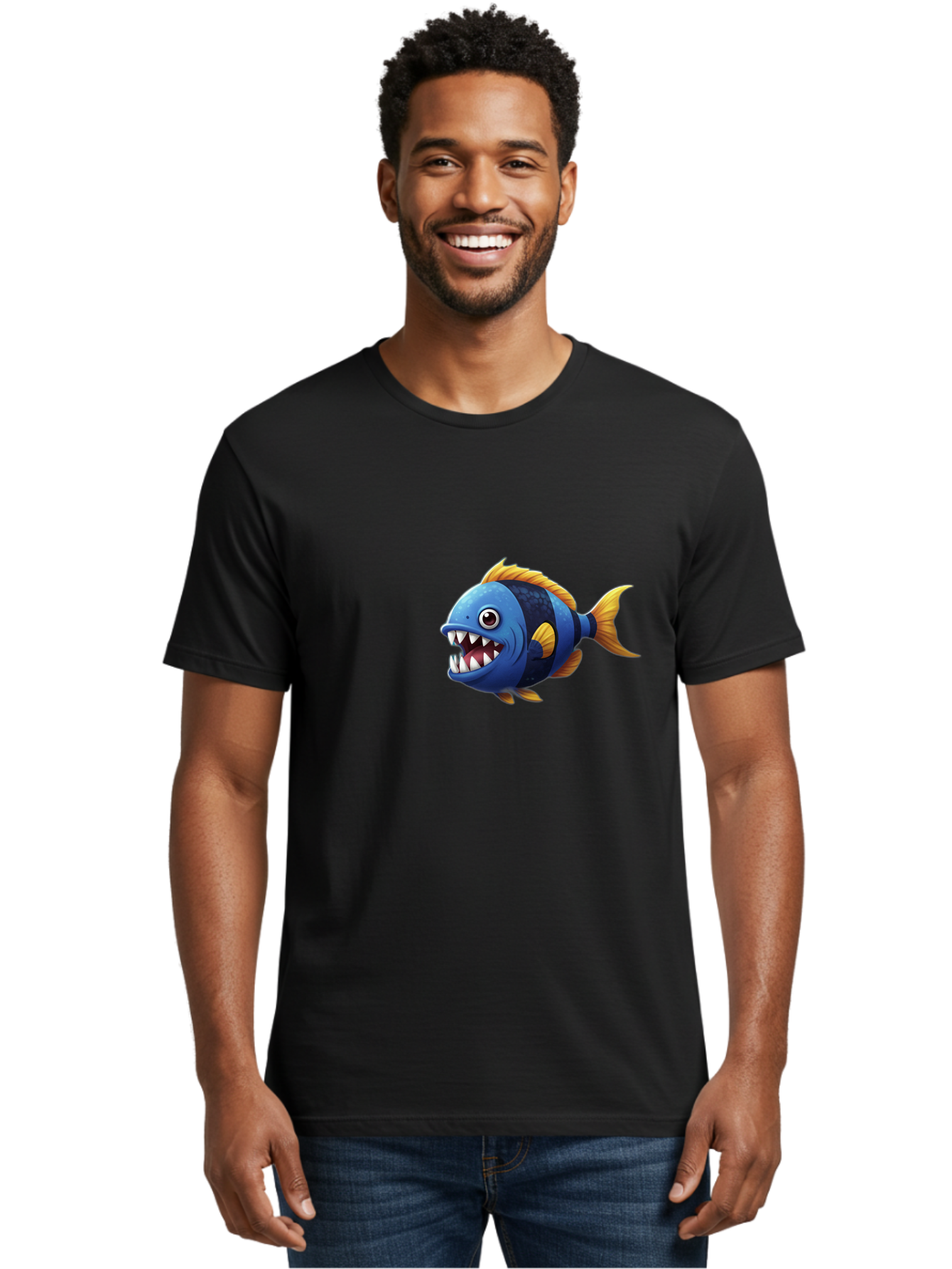 Fish Men'S Graphic Tee, 100% Cotton, Comfortable Casual Summer Wear, Machine Washable, Vintage Camera, Old Camera, Antique Camera, Black Camera, Classic Photography, Photography Equipment, Nostalgic Device, Film Camera, Camera Art Bag441