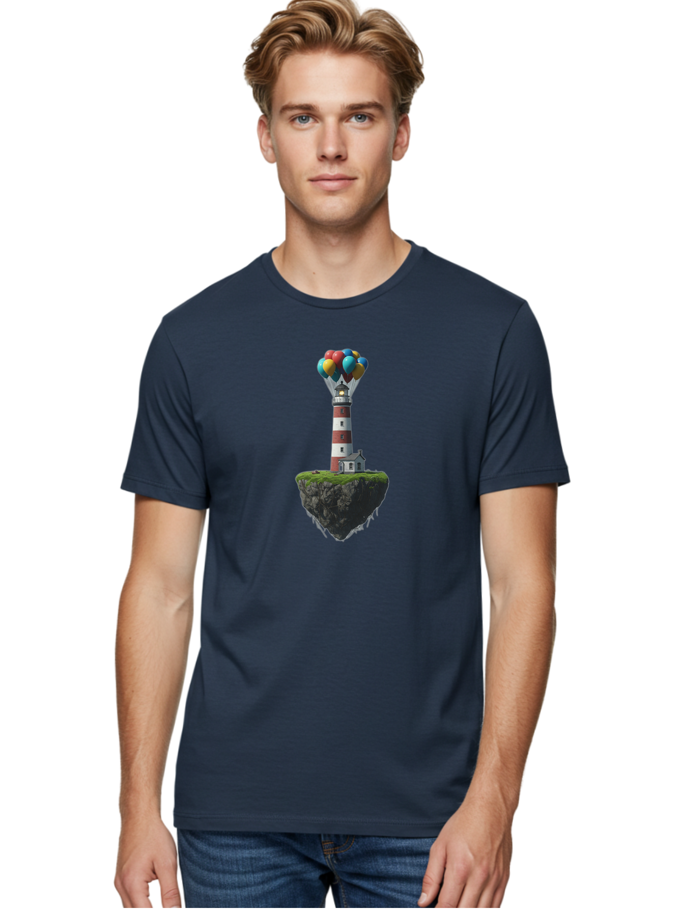 Floating-Lighthouse Men'S Graphic Tee, 100% Cotton, Comfortable Casual Summer Wear, Machine Washable, Vintage Camera, Old Camera, Antique Camera, Black Camera, Classic Photography, Photography Equipment, Nostalgic Device, Film Camera, Bag450