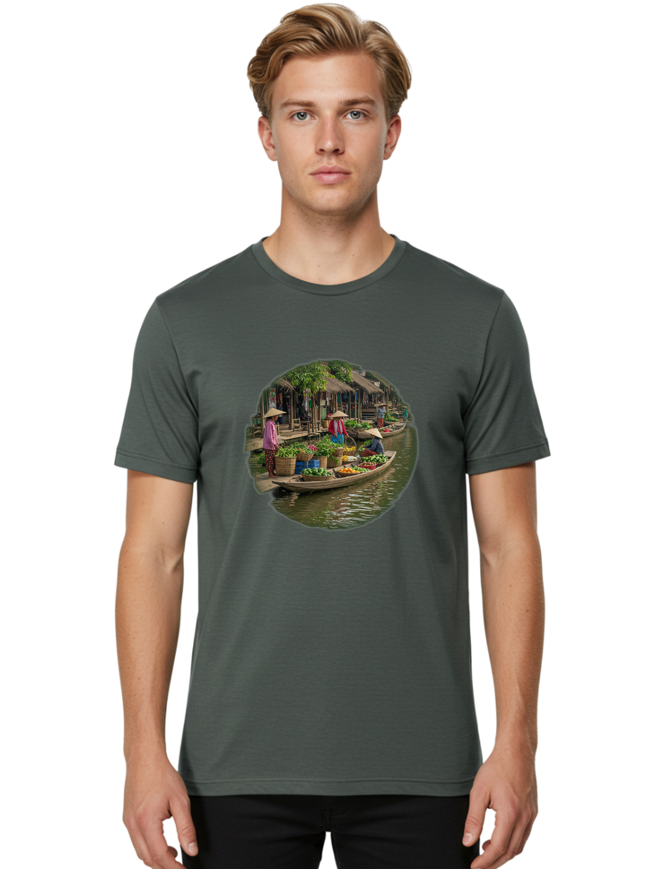 Floating-Market Men'S Graphic Tee, 100% Cotton, Comfortable Casual Summer Wear, Machine Washable, Vintage Camera, Old Camera, Antique Camera, Black Camera, Classic Photography, Photography Equipment, Nostalgic Device, Film Camera, Camera Art Bag452