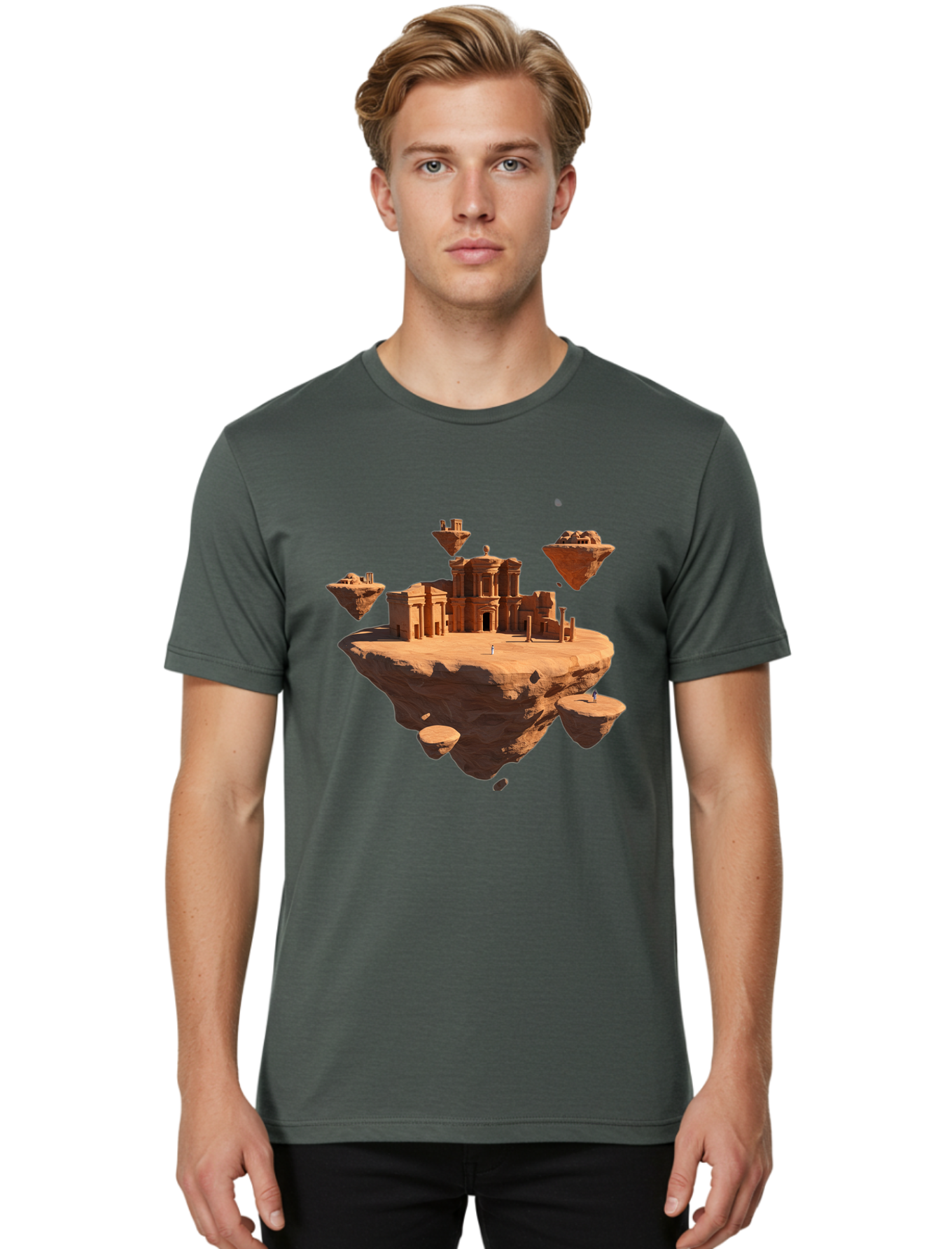 Floating-Ruins Men'S Graphic Tee, 100% Cotton, Comfortable Casual Summer Wear, Machine Washable, Vintage Camera, Old Camera, Antique Camera, Black Camera, Classic Photography, Photography Equipment, Nostalgic Device, Film Camera, Camera Art Bag453