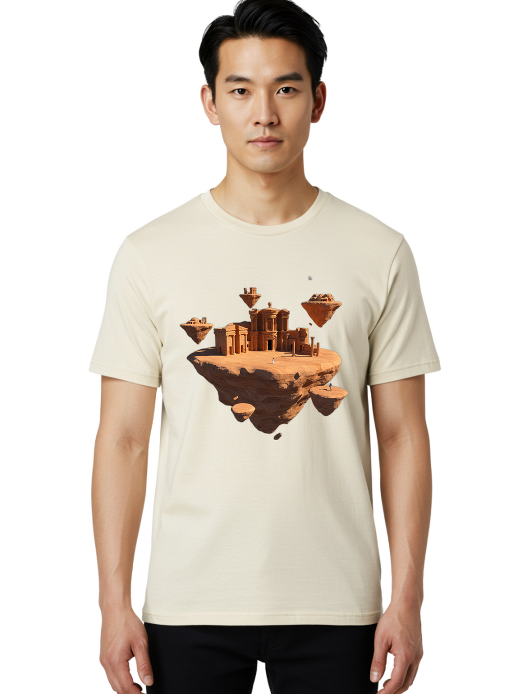 Floating-Ruins Men'S Graphic Tee, 100% Cotton, Comfortable Casual Summer Wear, Machine Washable, Vintage Camera, Old Camera, Antique Camera, Black Camera, Classic Photography, Photography Equipment, Nostalgic Device, Film Camera, Camera Art Bag453