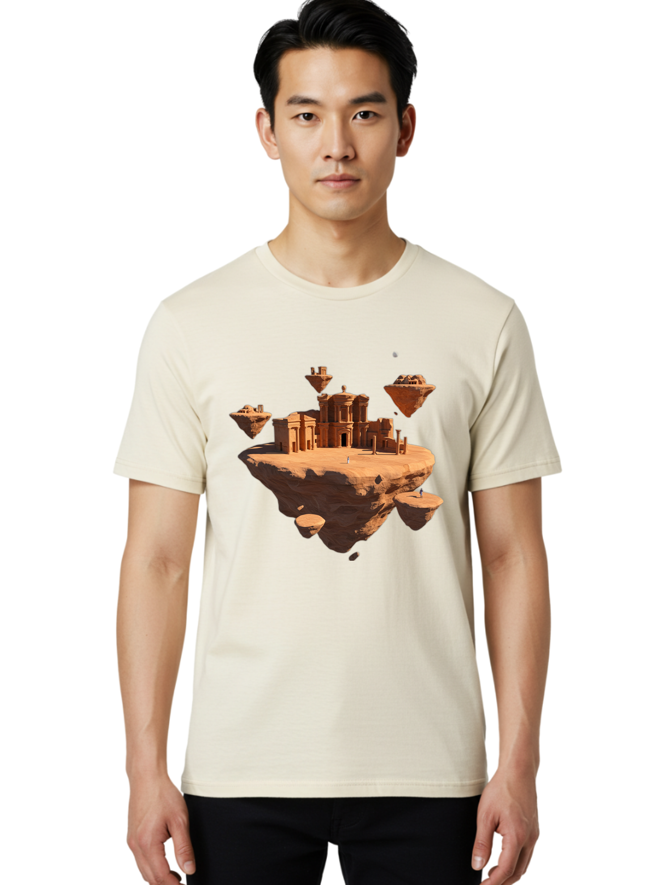Floating-Ruins Men'S Graphic Tee, 100% Cotton, Comfortable Casual Summer Wear, Machine Washable, Vintage Camera, Old Camera, Antique Camera, Black Camera, Classic Photography, Photography Equipment, Nostalgic Device, Film Camera, Camera Art Bag453
