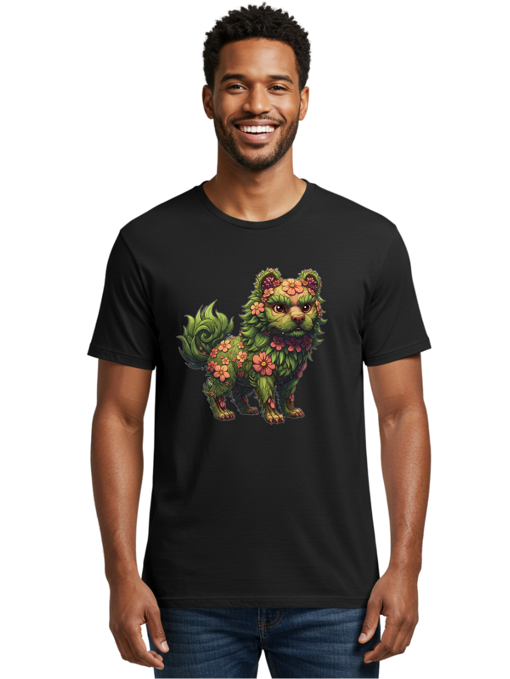 Floral-Dog Men'S Graphic Tee, 100% Cotton, Comfortable Casual Summer Wear, Machine Washable, Vintage Camera, Old Camera, Antique Camera, Black Camera, Classic Photography, Photography Equipment, Nostalgic Device, Film Camera, Camera Art Bag458