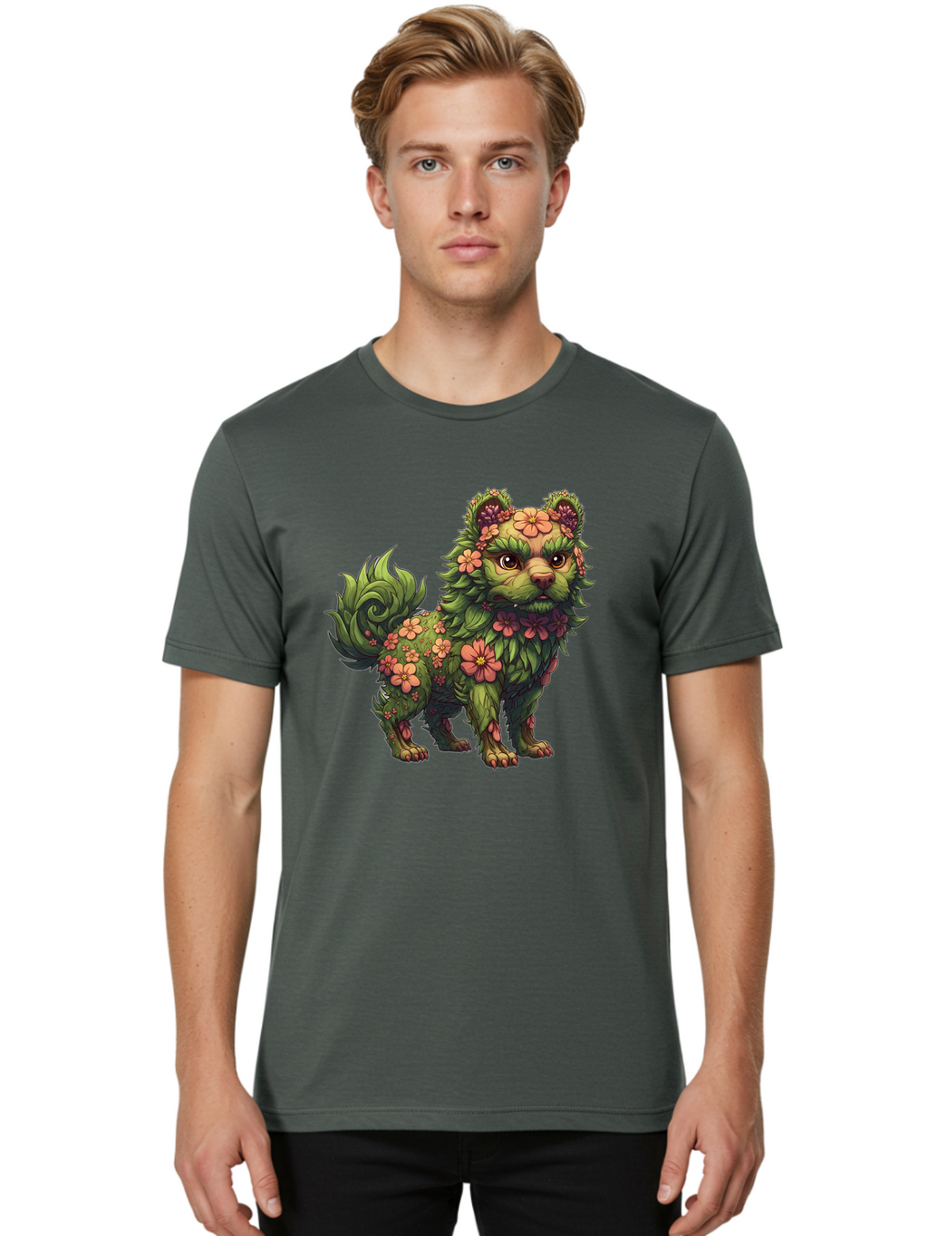 Floral-Dog Men'S Graphic Tee, 100% Cotton, Comfortable Casual Summer Wear, Machine Washable, Vintage Camera, Old Camera, Antique Camera, Black Camera, Classic Photography, Photography Equipment, Nostalgic Device, Film Camera, Camera Art Bag458