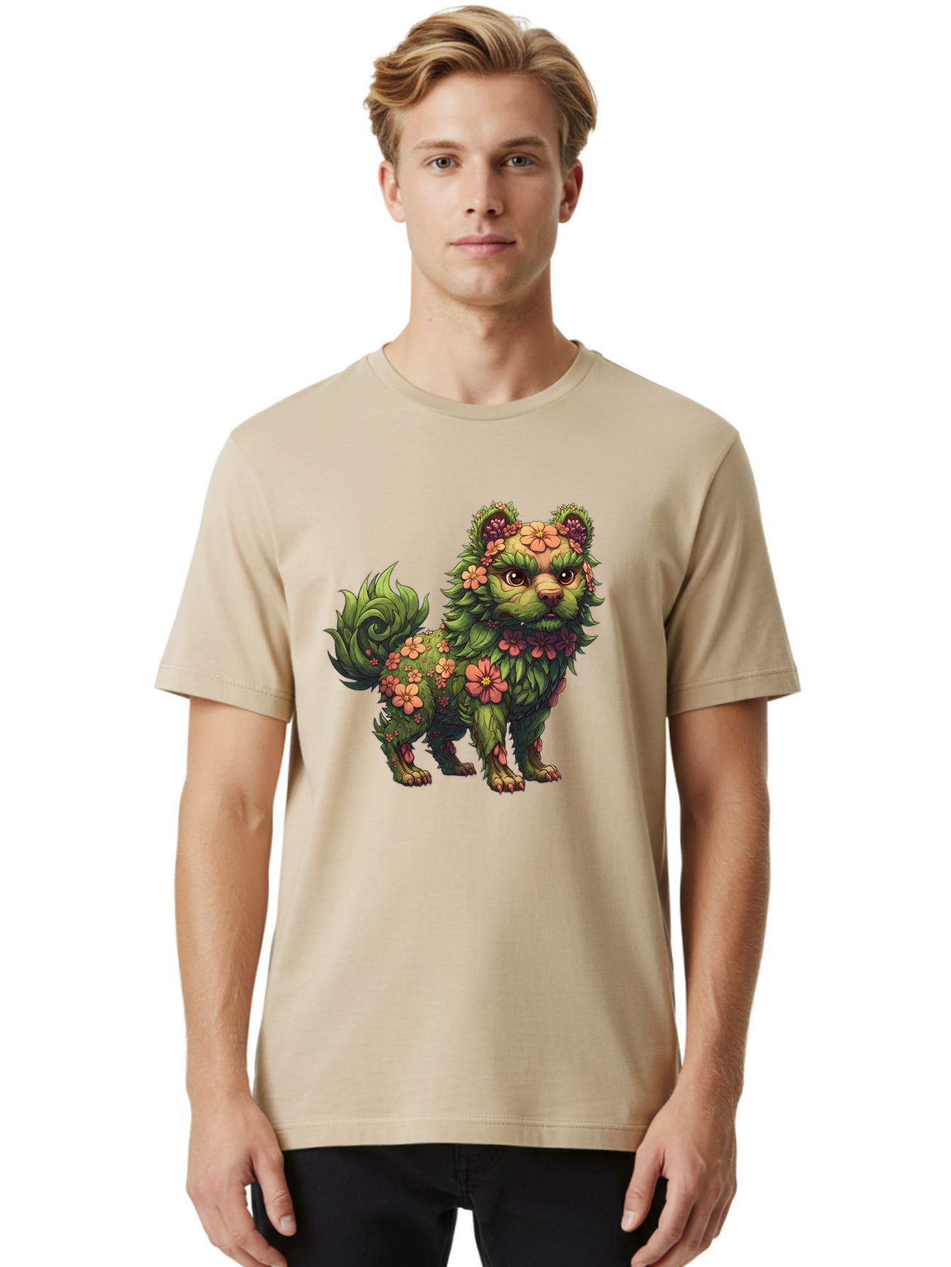 Floral-Dog Men'S Graphic Tee, 100% Cotton, Comfortable Casual Summer Wear, Machine Washable, Vintage Camera, Old Camera, Antique Camera, Black Camera, Classic Photography, Photography Equipment, Nostalgic Device, Film Camera, Camera Art Bag458