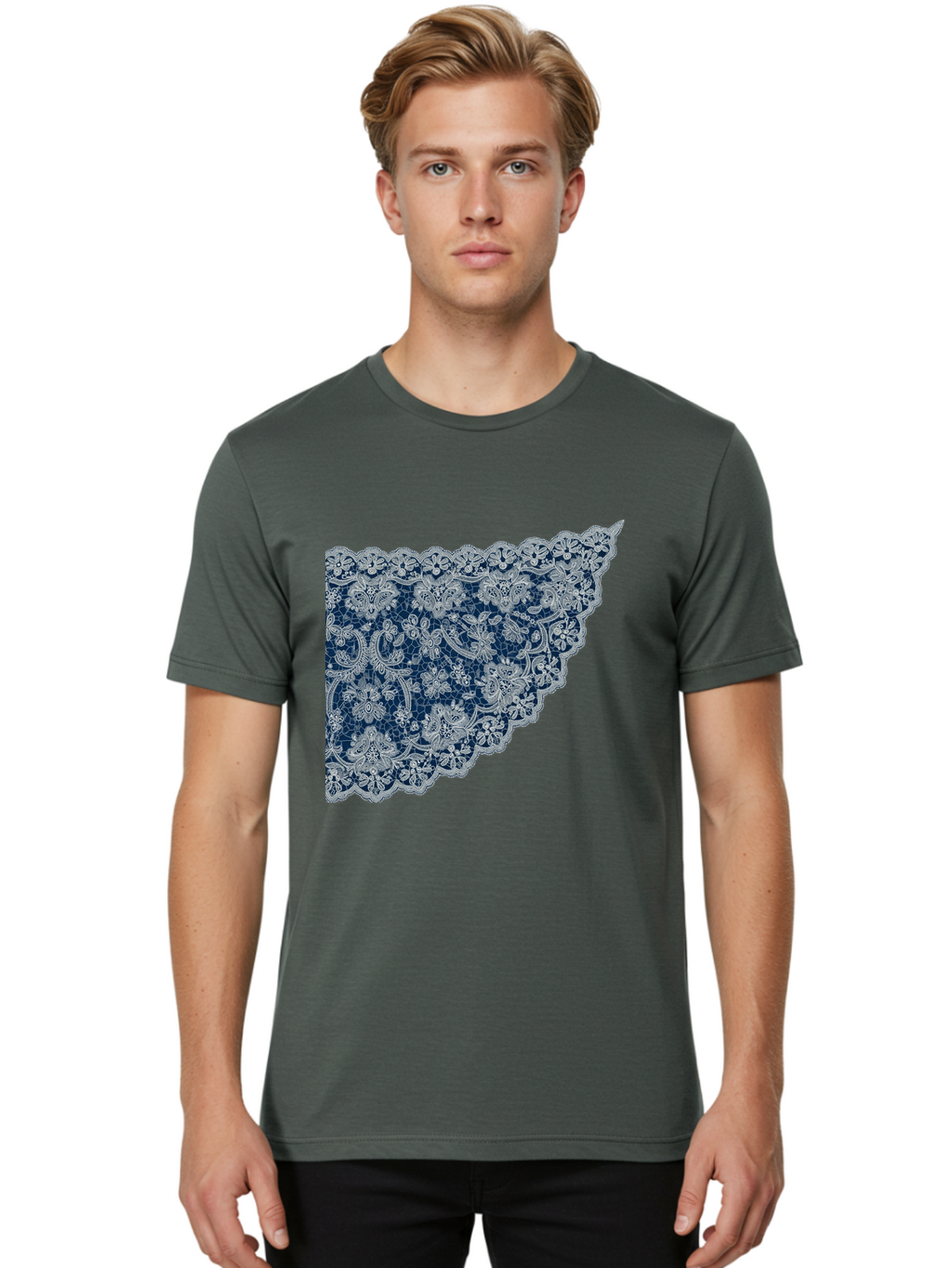 Floral-Lace Men'S Graphic Tee, 100% Cotton, Comfortable Casual Summer Wear, Machine Washable, Vintage Camera, Old Camera, Antique Camera, Black Camera, Classic Photography, Photography Equipment, Nostalgic Device, Film Camera, Camera Art Bag461