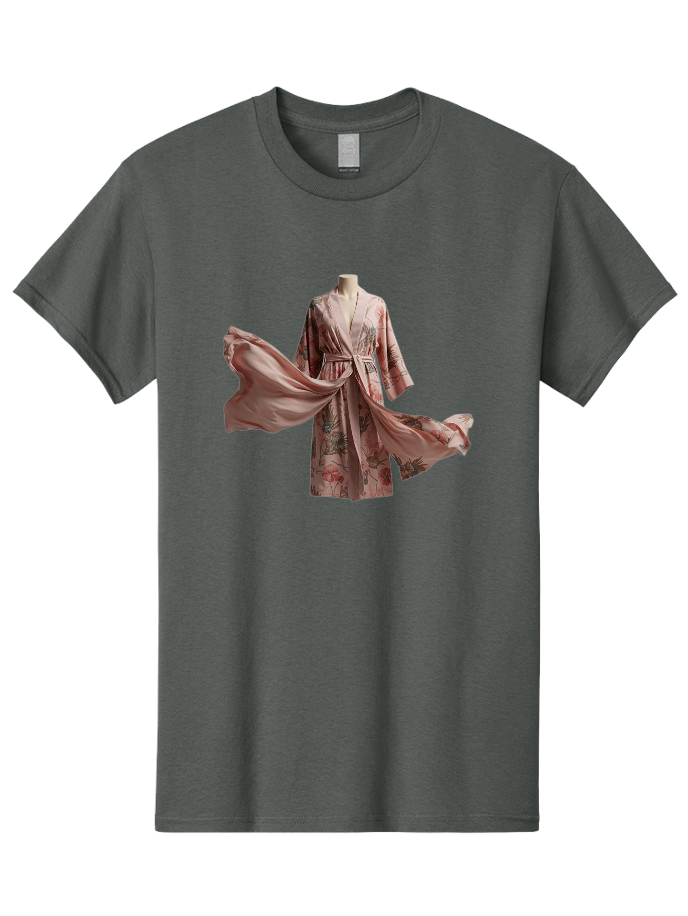 Floral-Robe Men'S Graphic Tee, 100% Cotton, Comfortable Casual Summer Wear, Machine Washable, Vintage Camera, Old Camera, Antique Camera, Black Camera, Classic Photography, Photography Equipment, Nostalgic Device, Film Camera, Camera Art Bag462