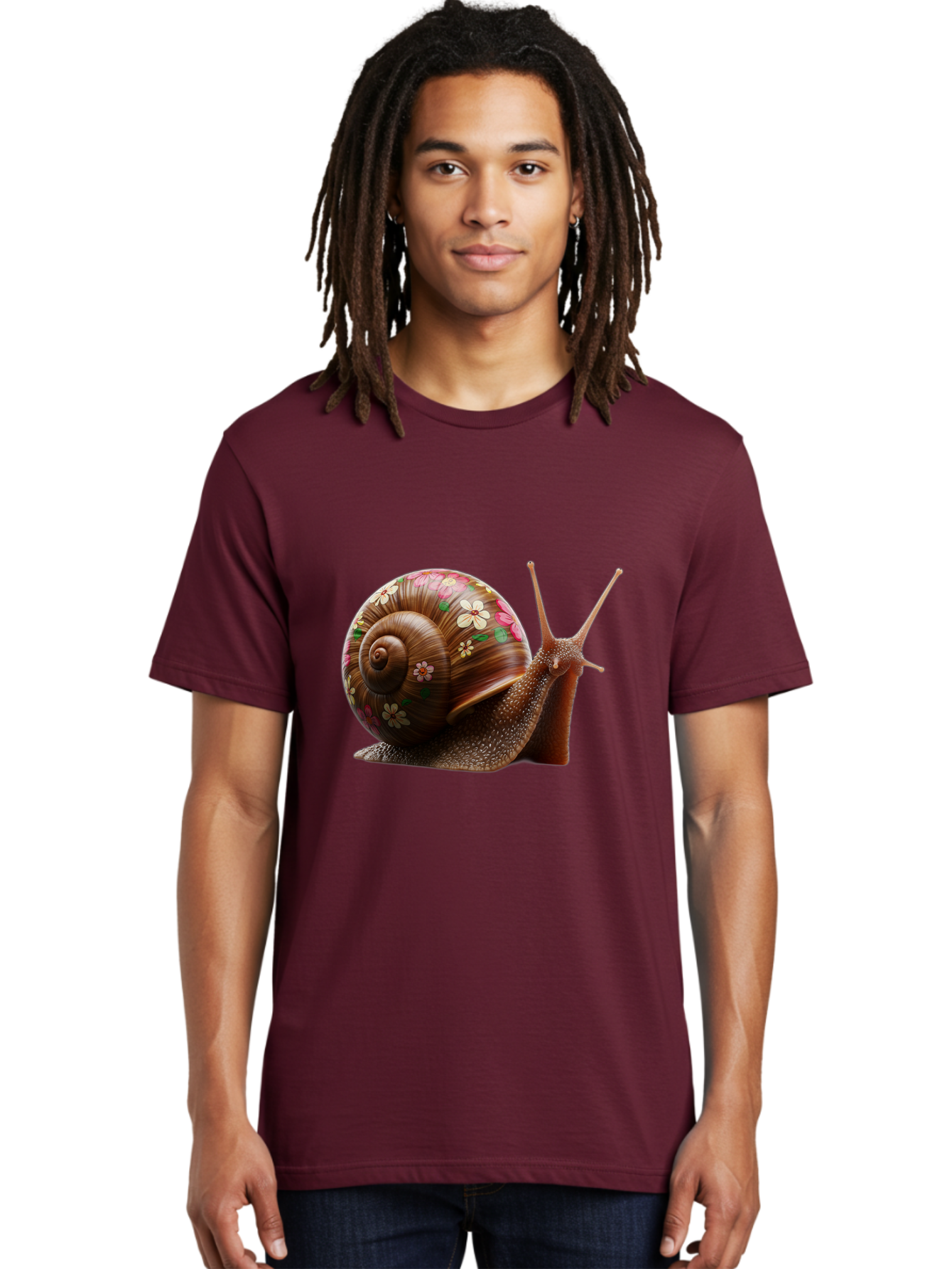 Floral-Snail-1 Men'S Graphic Tee, 100% Cotton, Comfortable Casual Summer Wear, Machine Washable, Vintage Camera, Old Camera, Antique Camera, Black Camera, Classic Photography, Photography Equipment, Nostalgic Device, Film Camera, Camera Art Bag463