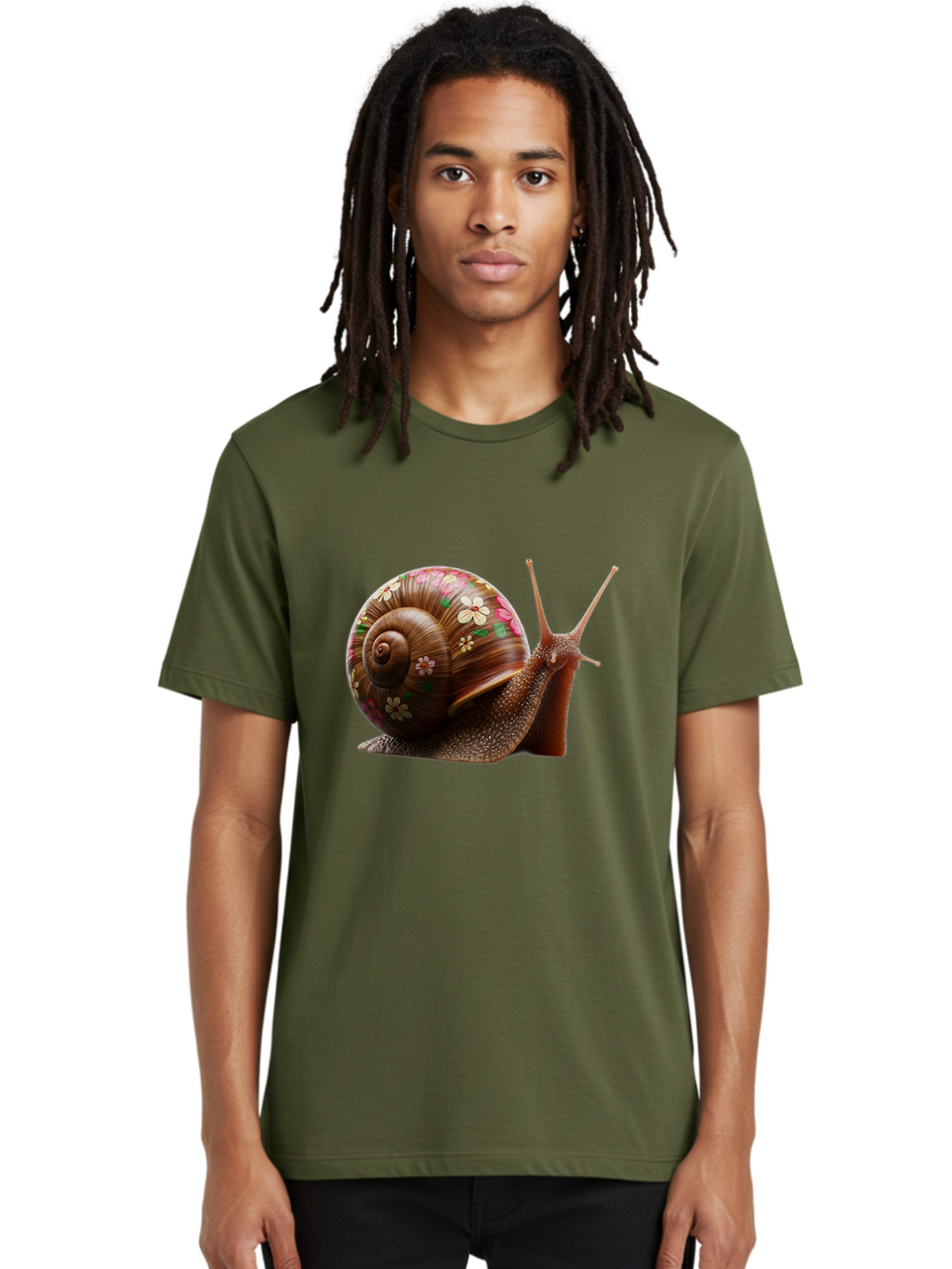 Floral-Snail-1 Men'S Graphic Tee, 100% Cotton, Comfortable Casual Summer Wear, Machine Washable, Vintage Camera, Old Camera, Antique Camera, Black Camera, Classic Photography, Photography Equipment, Nostalgic Device, Film Camera, Camera Art Bag463