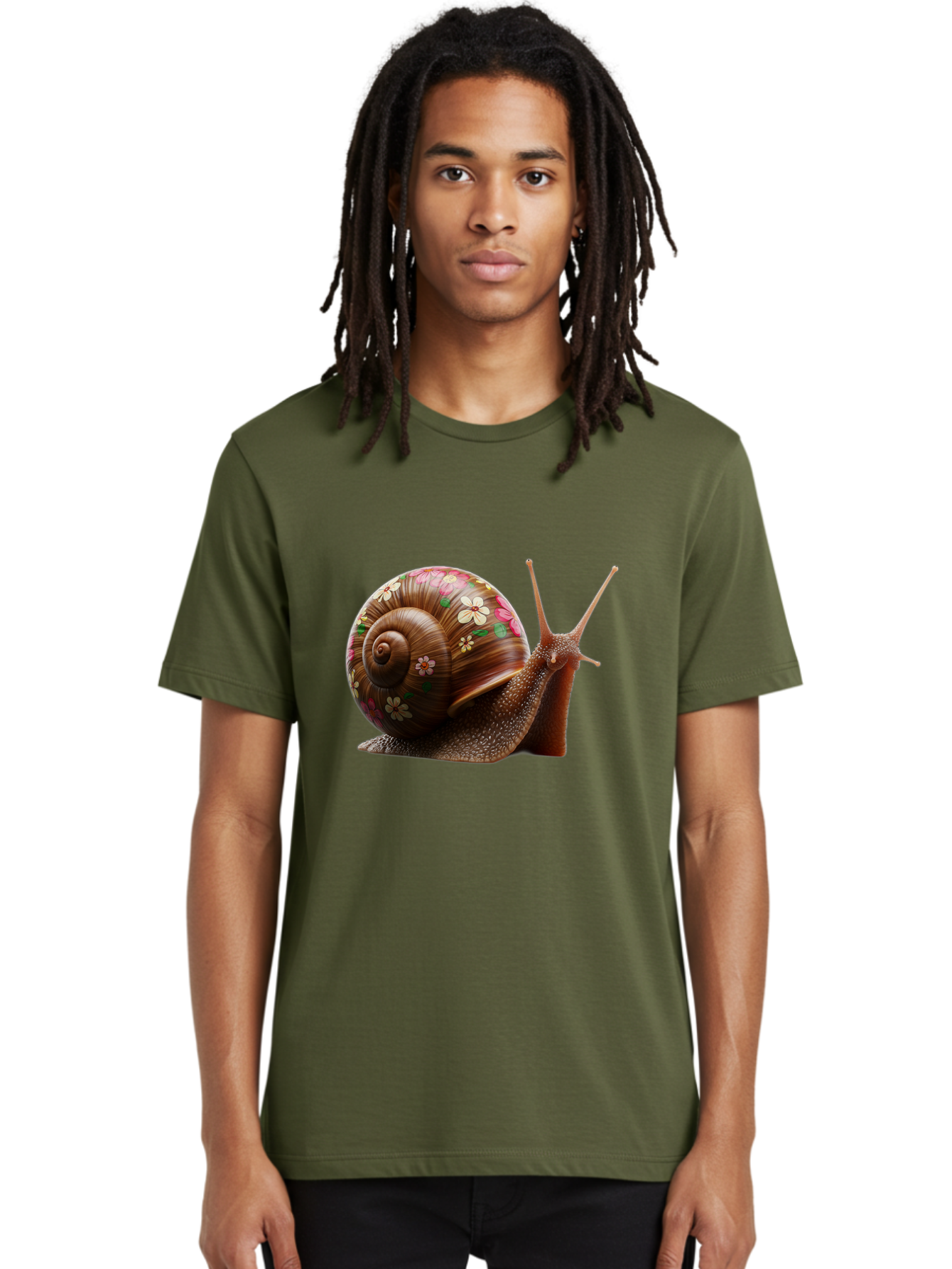 Floral-Snail-1 Men'S Graphic Tee, 100% Cotton, Comfortable Casual Summer Wear, Machine Washable, Vintage Camera, Old Camera, Antique Camera, Black Camera, Classic Photography, Photography Equipment, Nostalgic Device, Film Camera, Camera Art Bag463