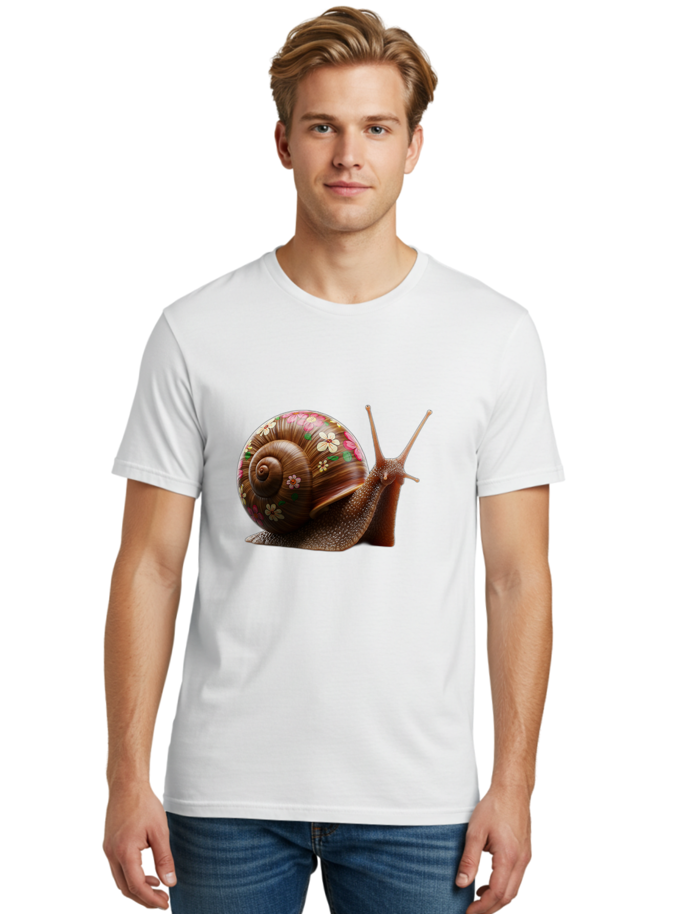 Floral-Snail-1 Men'S Graphic Tee, 100% Cotton, Comfortable Casual Summer Wear, Machine Washable, Vintage Camera, Old Camera, Antique Camera, Black Camera, Classic Photography, Photography Equipment, Nostalgic Device, Film Camera, Camera Art Bag463