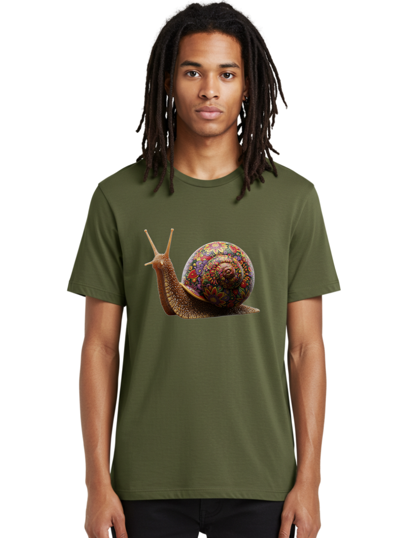 Floral-Snail-3 Men'S Graphic Tee, 100% Cotton, Comfortable Casual Summer Wear, Machine Washable, Vintage Camera, Old Camera, Antique Camera, Black Camera, Classic Photography, Photography Equipment, Nostalgic Device, Film Camera, Camera Art Bag465