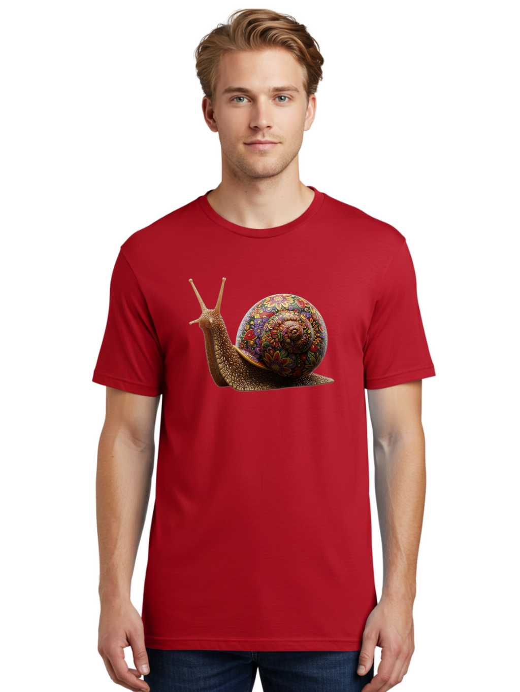 Floral-Snail-3 Men'S Graphic Tee, 100% Cotton, Comfortable Casual Summer Wear, Machine Washable, Vintage Camera, Old Camera, Antique Camera, Black Camera, Classic Photography, Photography Equipment, Nostalgic Device, Film Camera, Camera Art Bag465
