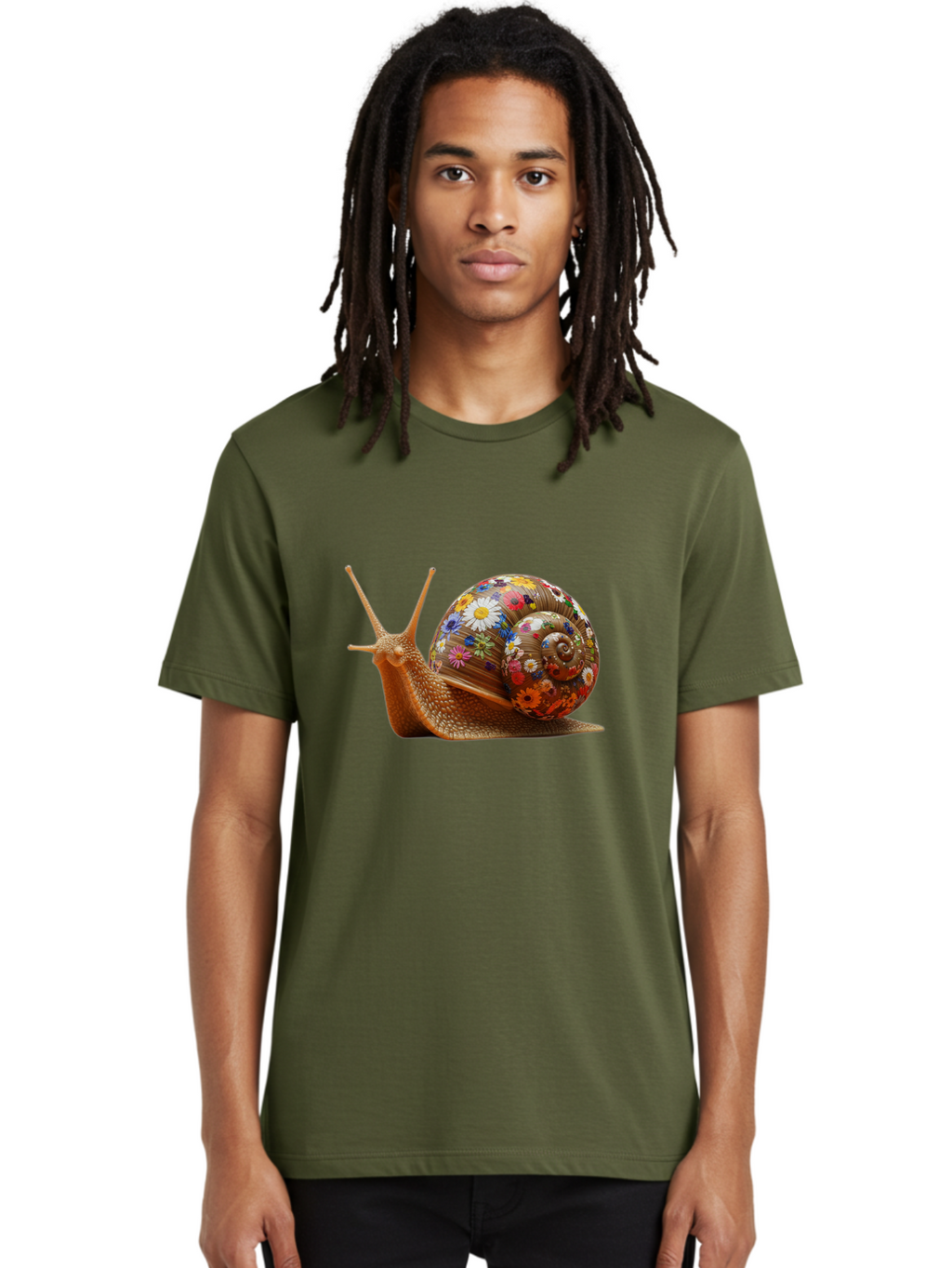 Floral-Snail-4 Men'S Graphic Tee, 100% Cotton, Comfortable Casual Summer Wear, Machine Washable, Vintage Camera, Old Camera, Antique Camera, Black Camera, Classic Photography, Photography Equipment, Nostalgic Device, Film Camera, Camera Art Bag466
