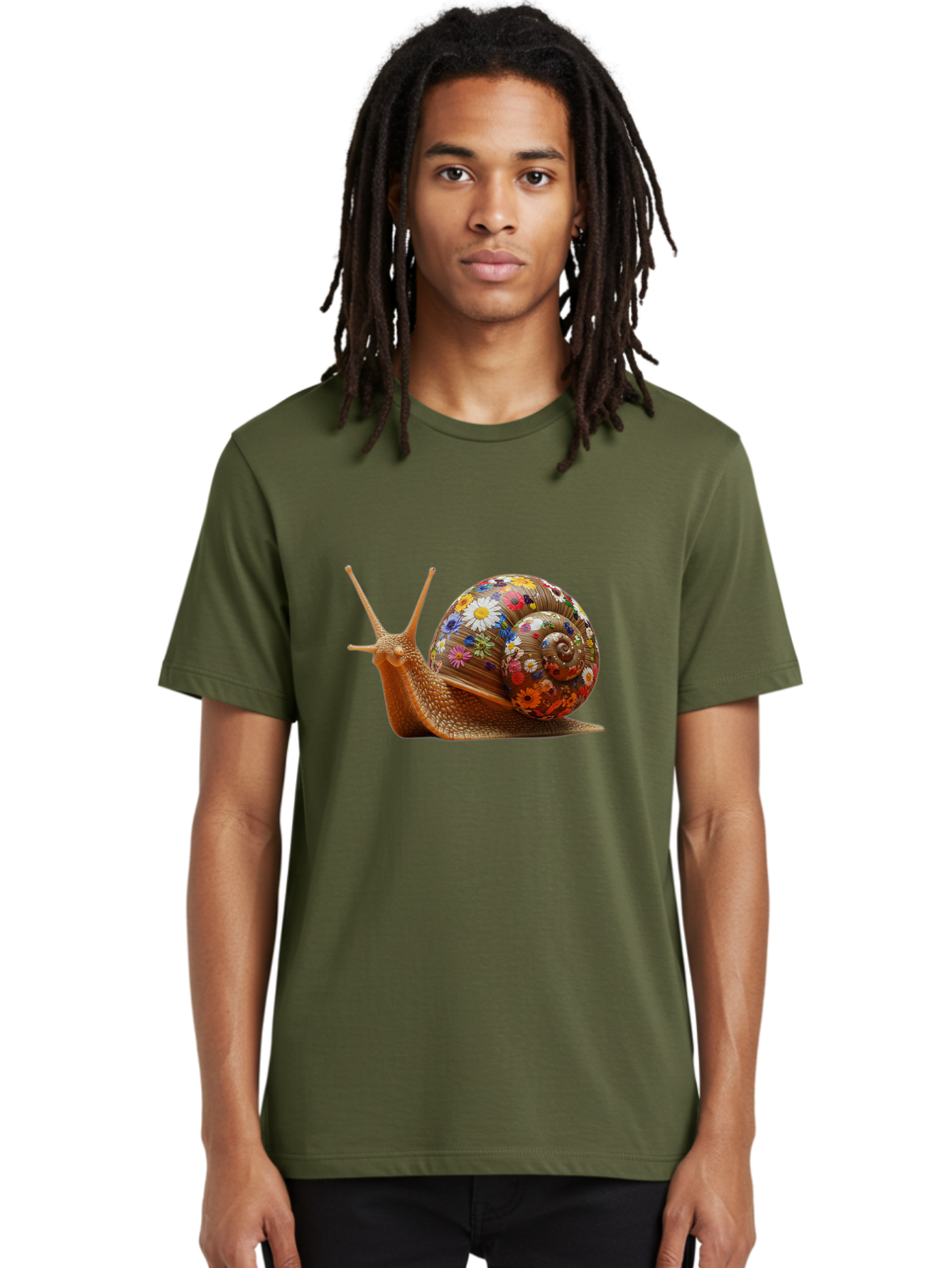 Floral-Snail-4 Men'S Graphic Tee, 100% Cotton, Comfortable Casual Summer Wear, Machine Washable, Vintage Camera, Old Camera, Antique Camera, Black Camera, Classic Photography, Photography Equipment, Nostalgic Device, Film Camera, Camera Art Bag466