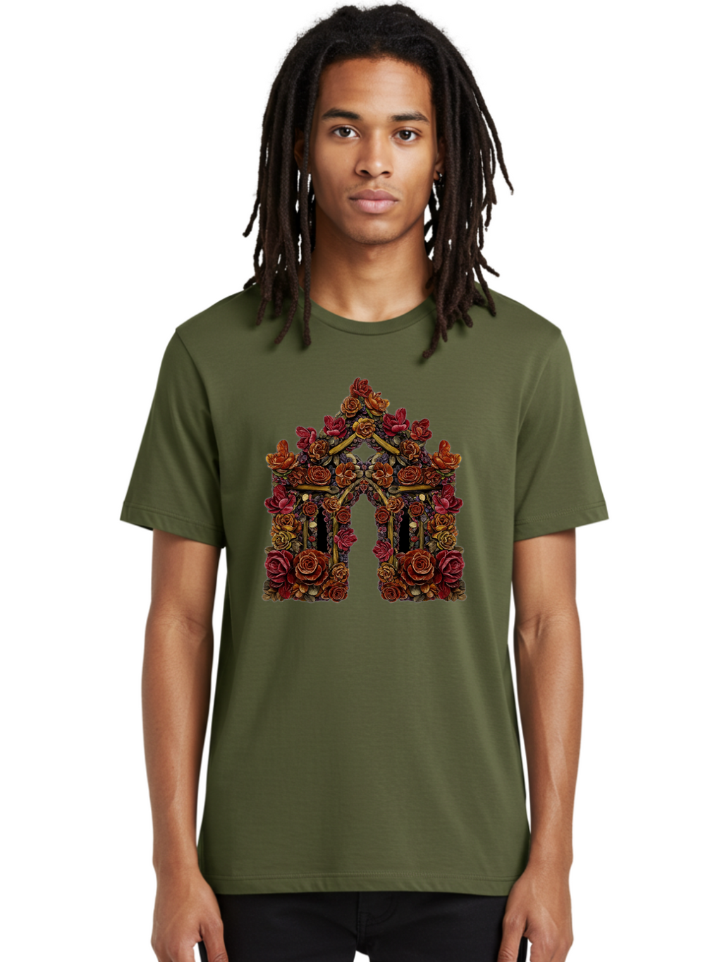 Flower-Gate Men'S Graphic Tee, 100% Cotton, Comfortable Casual Summer Wear, Machine Washable, Vintage Camera, Old Camera, Antique Camera, Black Camera, Classic Photography, Photography Equipment, Nostalgic Device, Film Camera, Camera Art Bag470
