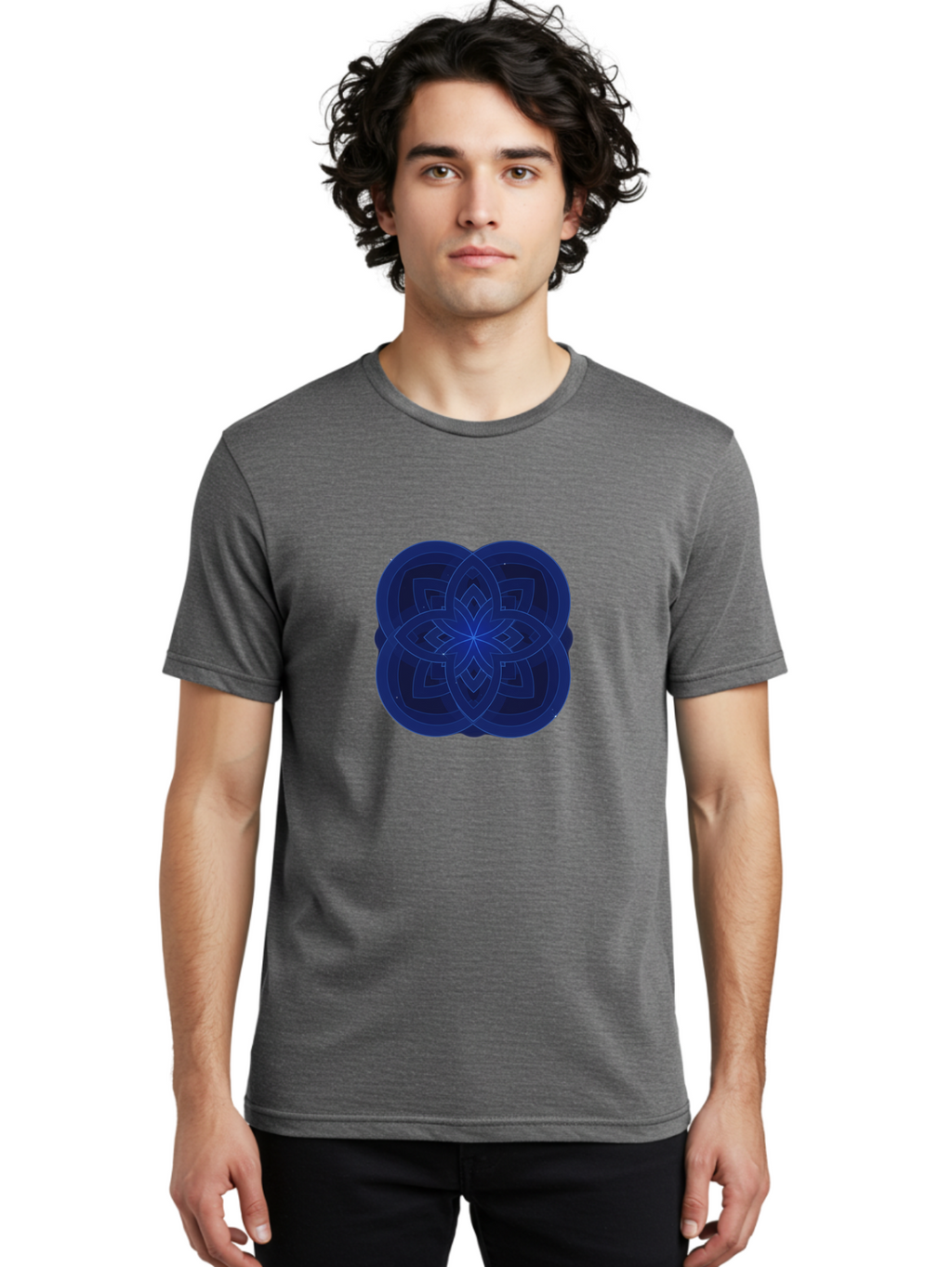 Flower-Mandala-Design Men'S Graphic Tee, 100% Cotton, Comfortable Casual Summer Wear, Machine Washable, Vintage Camera, Old Camera, Antique Camera, Black Camera, Classic Photography, Photography Equipment, Nostalgic Device, Film Camera, Bag471