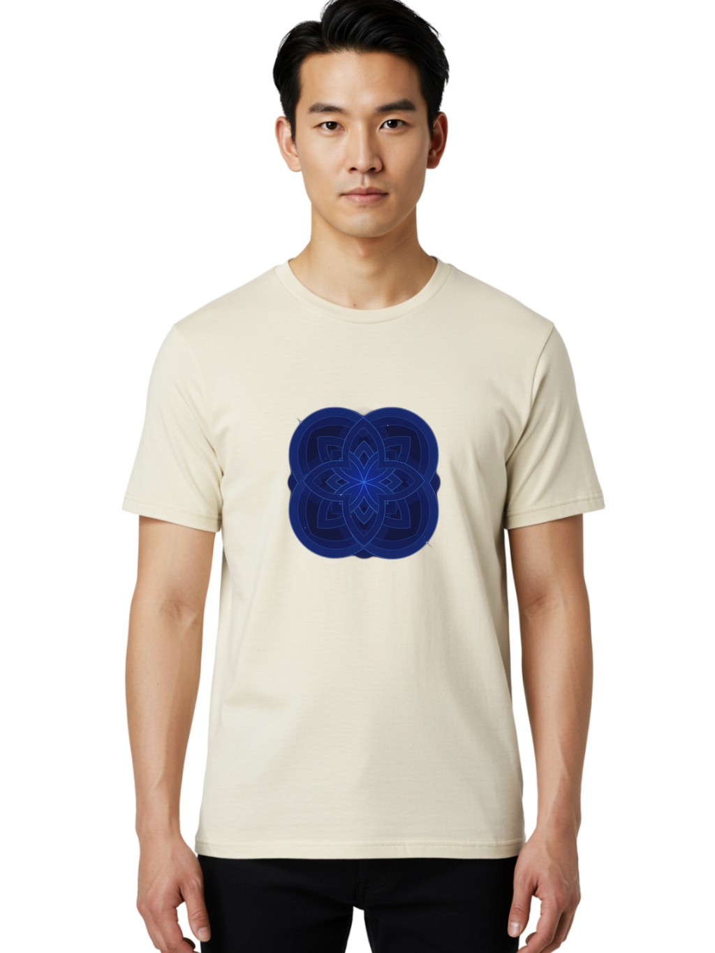 Flower-Mandala-Design Men'S Graphic Tee, 100% Cotton, Comfortable Casual Summer Wear, Machine Washable, Vintage Camera, Old Camera, Antique Camera, Black Camera, Classic Photography, Photography Equipment, Nostalgic Device, Film Camera, Bag471
