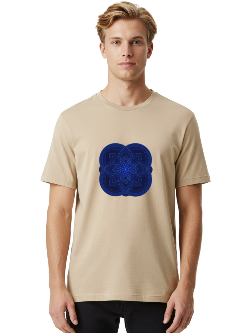 Flower-Mandala-Design Men'S Graphic Tee, 100% Cotton, Comfortable Casual Summer Wear, Machine Washable, Vintage Camera, Old Camera, Antique Camera, Black Camera, Classic Photography, Photography Equipment, Nostalgic Device, Film Camera, Bag471