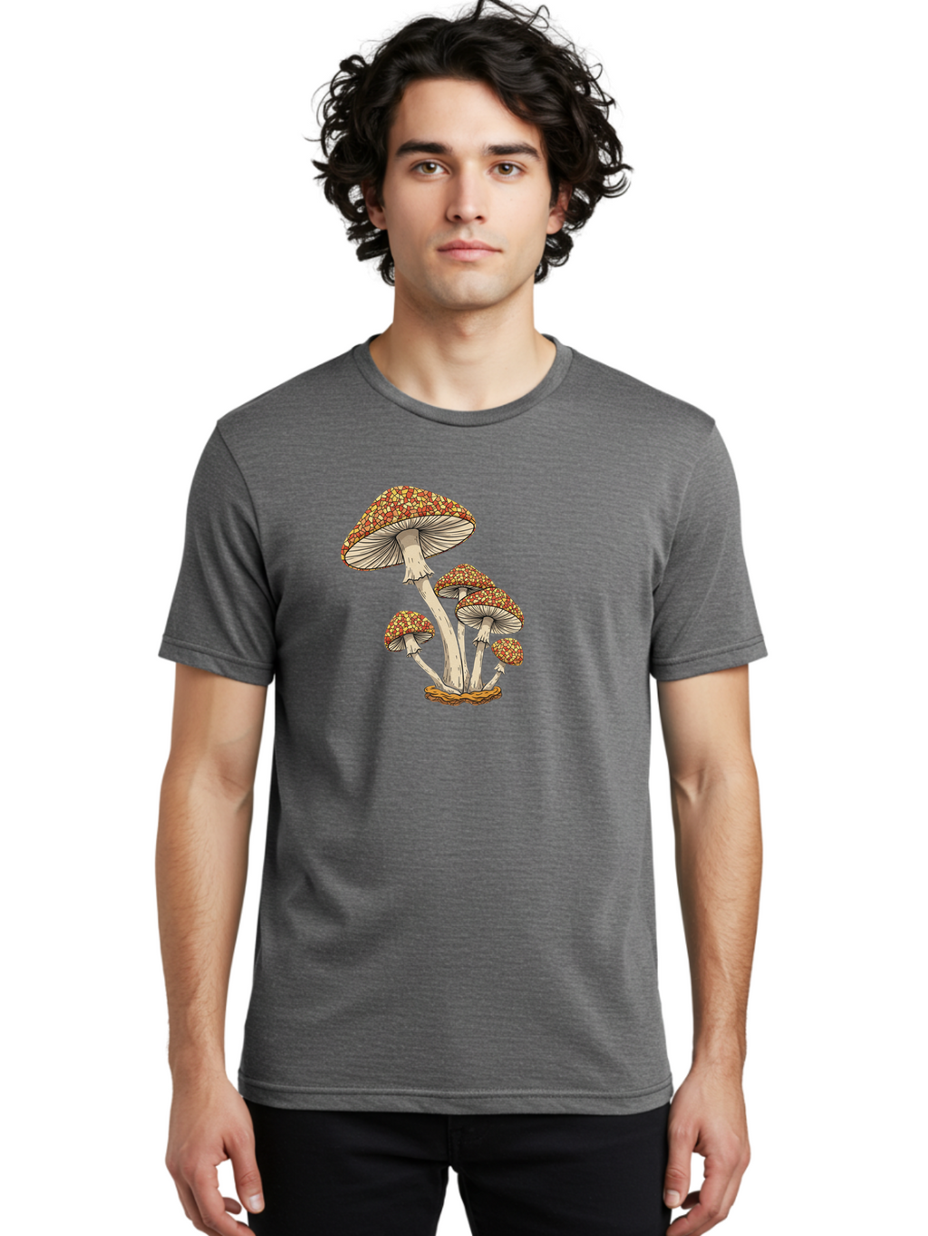 Fly-Agaric-Mushrooms Men'S Graphic Tee, 100% Cotton, Comfortable Casual Summer Wear, Machine Washable, Vintage Camera, Old Camera, Antique Camera, Black Camera, Classic Photography, Photography Equipment, Nostalgic Device, Film Camera, Bag475