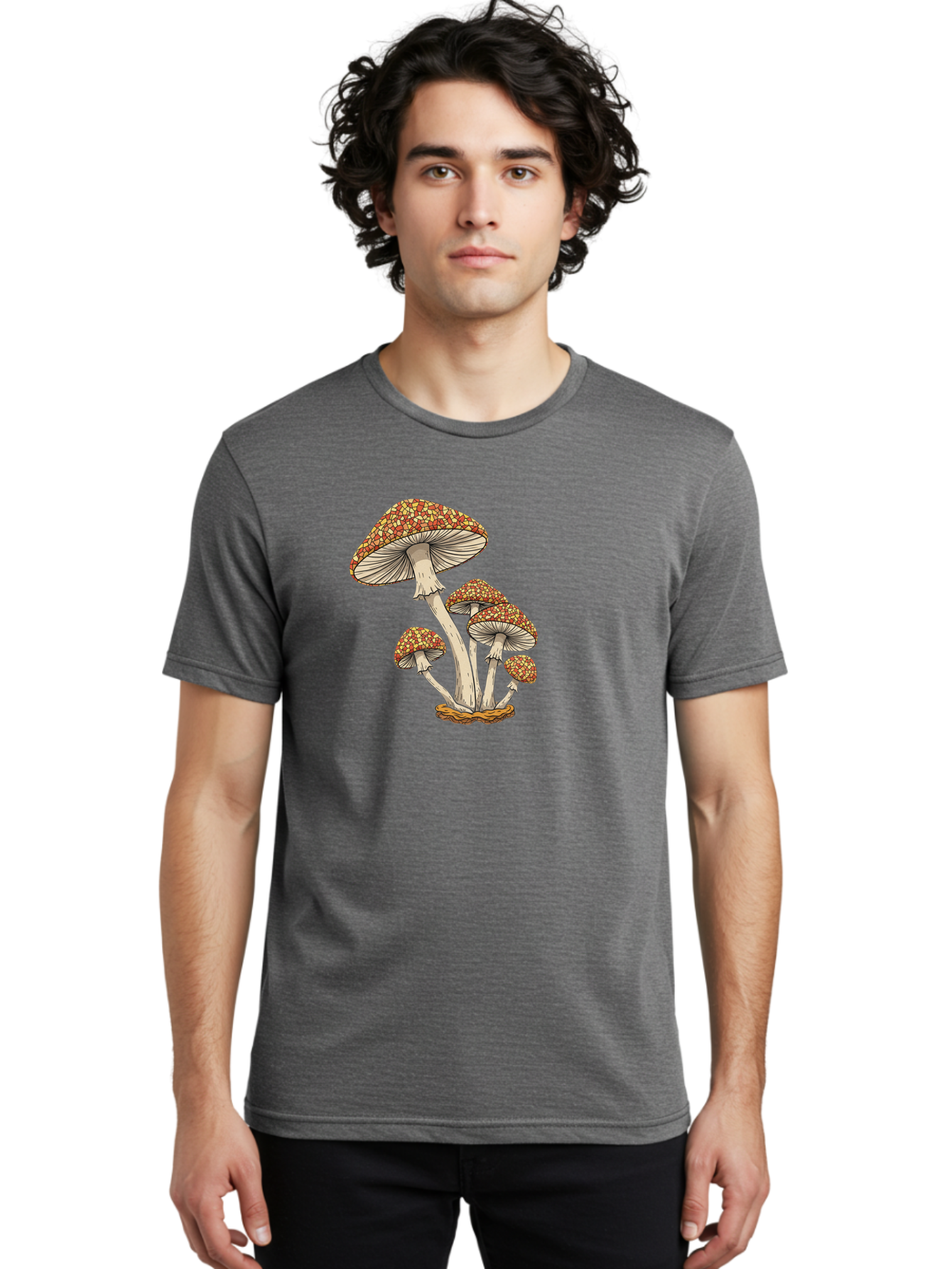 Fly-Agaric-Mushrooms Men'S Graphic Tee, 100% Cotton, Comfortable Casual Summer Wear, Machine Washable, Vintage Camera, Old Camera, Antique Camera, Black Camera, Classic Photography, Photography Equipment, Nostalgic Device, Film Camera, Bag475