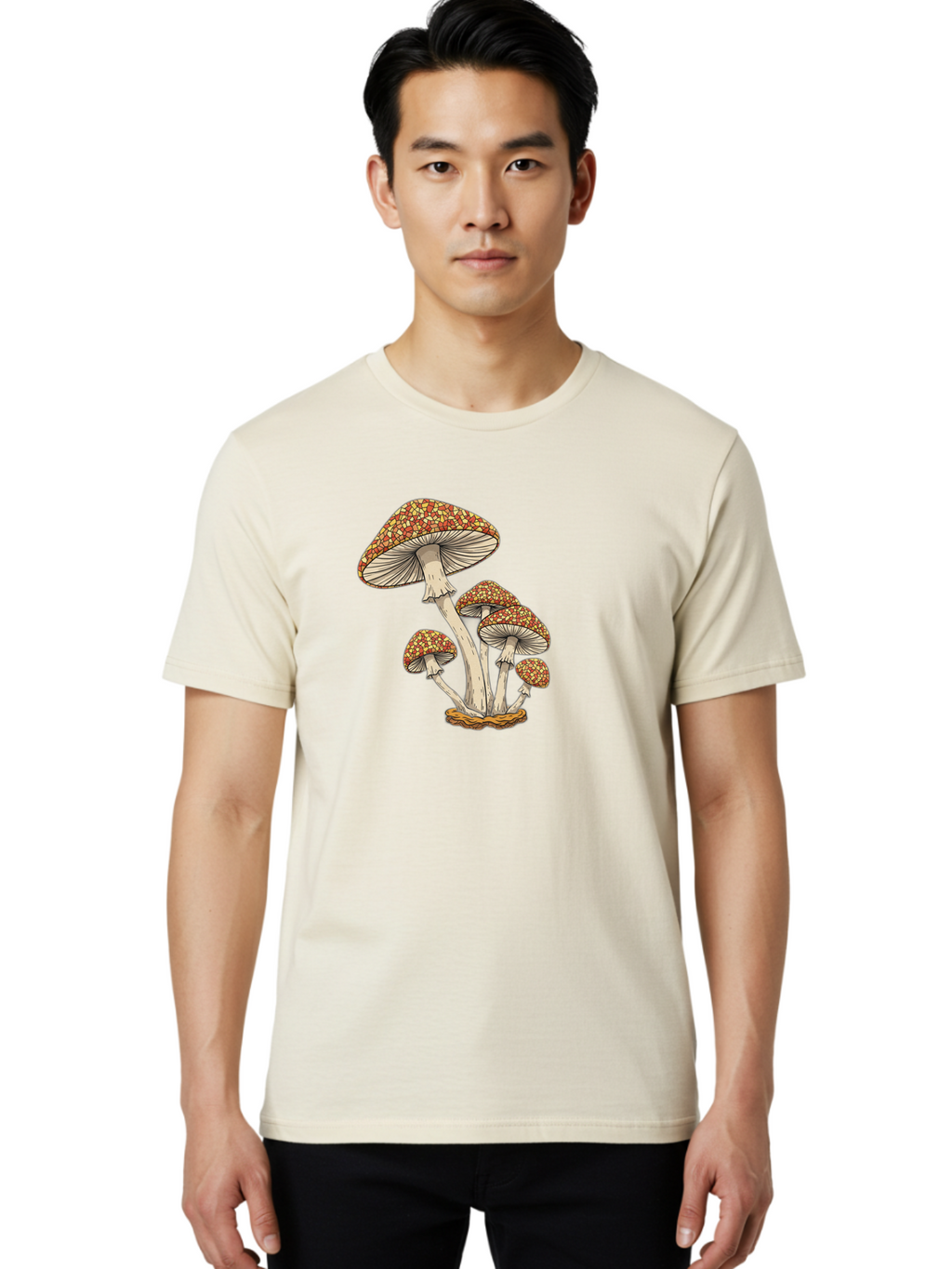 Fly-Agaric-Mushrooms Men'S Graphic Tee, 100% Cotton, Comfortable Casual Summer Wear, Machine Washable, Vintage Camera, Old Camera, Antique Camera, Black Camera, Classic Photography, Photography Equipment, Nostalgic Device, Film Camera, Bag475