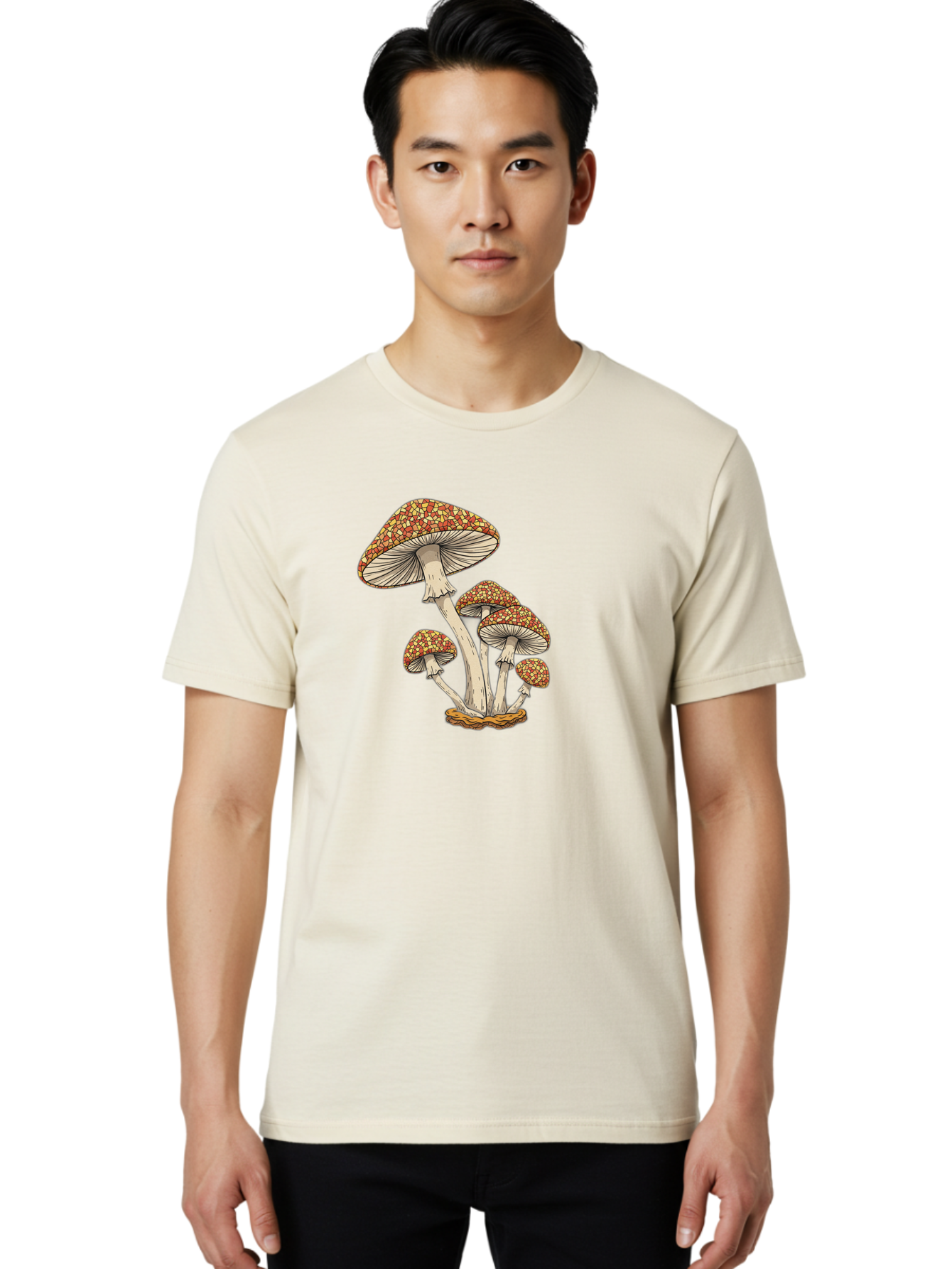 Fly-Agaric-Mushrooms Men'S Graphic Tee, 100% Cotton, Comfortable Casual Summer Wear, Machine Washable, Vintage Camera, Old Camera, Antique Camera, Black Camera, Classic Photography, Photography Equipment, Nostalgic Device, Film Camera, Bag475