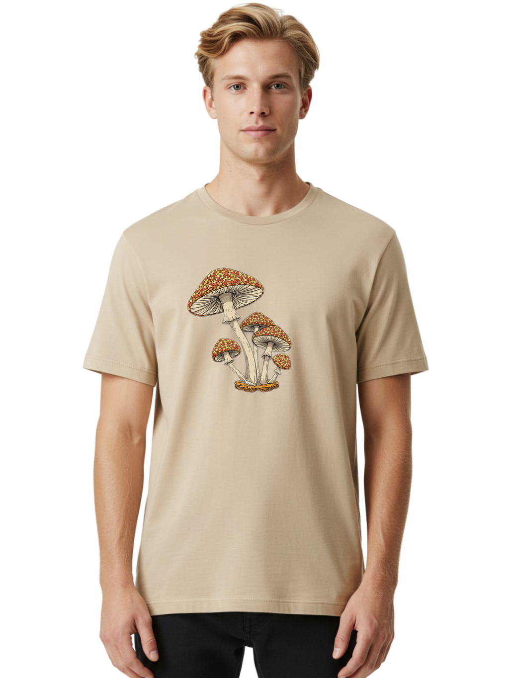 Fly-Agaric-Mushrooms Men'S Graphic Tee, 100% Cotton, Comfortable Casual Summer Wear, Machine Washable, Vintage Camera, Old Camera, Antique Camera, Black Camera, Classic Photography, Photography Equipment, Nostalgic Device, Film Camera, Bag475