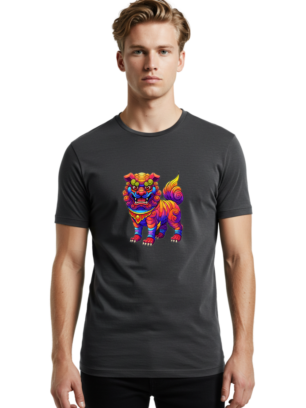 Foo-Dog-2 Men'S Graphic Tee, 100% Cotton, Comfortable Casual Summer Wear, Machine Washable, Vintage Camera, Old Camera, Antique Camera, Black Camera, Classic Photography, Photography Equipment, Nostalgic Device, Film Camera, Camera Art Bag480