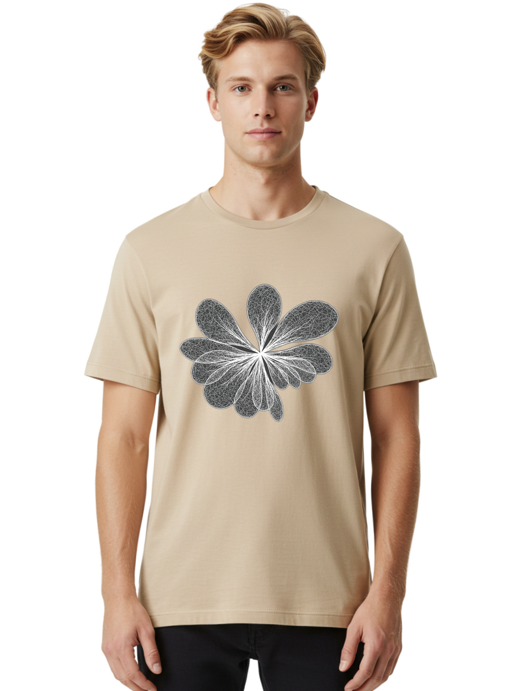 Fractal-Flower Men'S Graphic Tee, 100% Cotton, Comfortable Casual Summer Wear, Machine Washable, Vintage Camera, Old Camera, Antique Camera, Black Camera, Classic Photography, Photography Equipment, Nostalgic Device, Film Camera, Camera Art Bag492