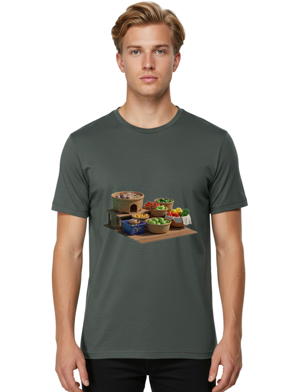 Fresh-Produce-Stand Men'S Graphic Tee, 100% Cotton, Comfortable Casual Summer Wear, Machine Washable, Vintage Camera, Old Camera, Antique Camera, Black Camera, Classic Photography, Photography Equipment, Nostalgic Device, Film Camera, Bag493