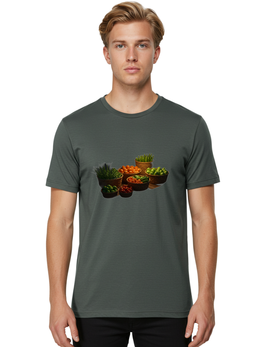 Fresh-Vegetables Men'S Graphic Tee, 100% Cotton, Comfortable Casual Summer Wear, Machine Washable, Vintage Camera, Old Camera, Antique Camera, Black Camera, Classic Photography, Photography Equipment, Nostalgic Device, Film Camera, Camera Art Bag494