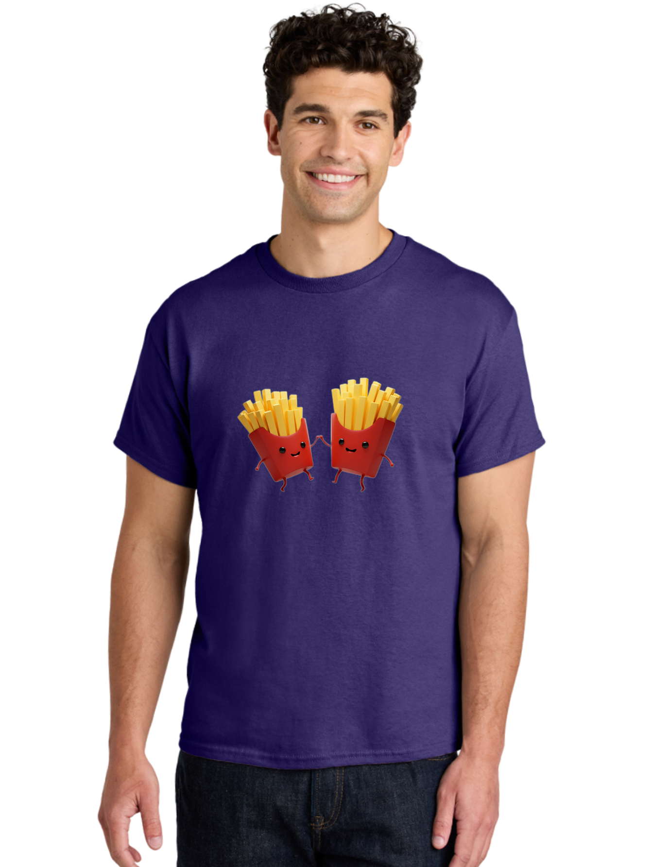 Fries-Characters Men'S Graphic Tee, 100% Cotton, Comfortable Casual Summer Wear, Machine Washable, Vintage Camera, Old Camera, Antique Camera, Black Camera, Classic Photography, Photography Equipment, Nostalgic Device, Film Camera, Camera Art Bag496