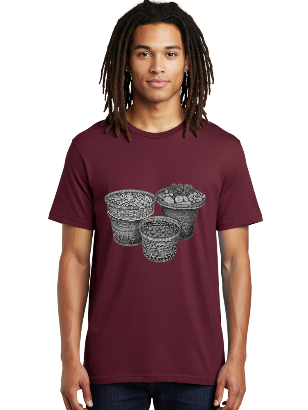 Fruit-And-Vegetable-Baskets Men'S Graphic Tee, 100% Cotton, Comfortable Casual Summer Wear, Machine Washable, Vintage Camera, Old Camera, Antique Camera, Black Camera, Classic Photography, Photography Equipment, Nostalgic Device, Film Camera, Bag497