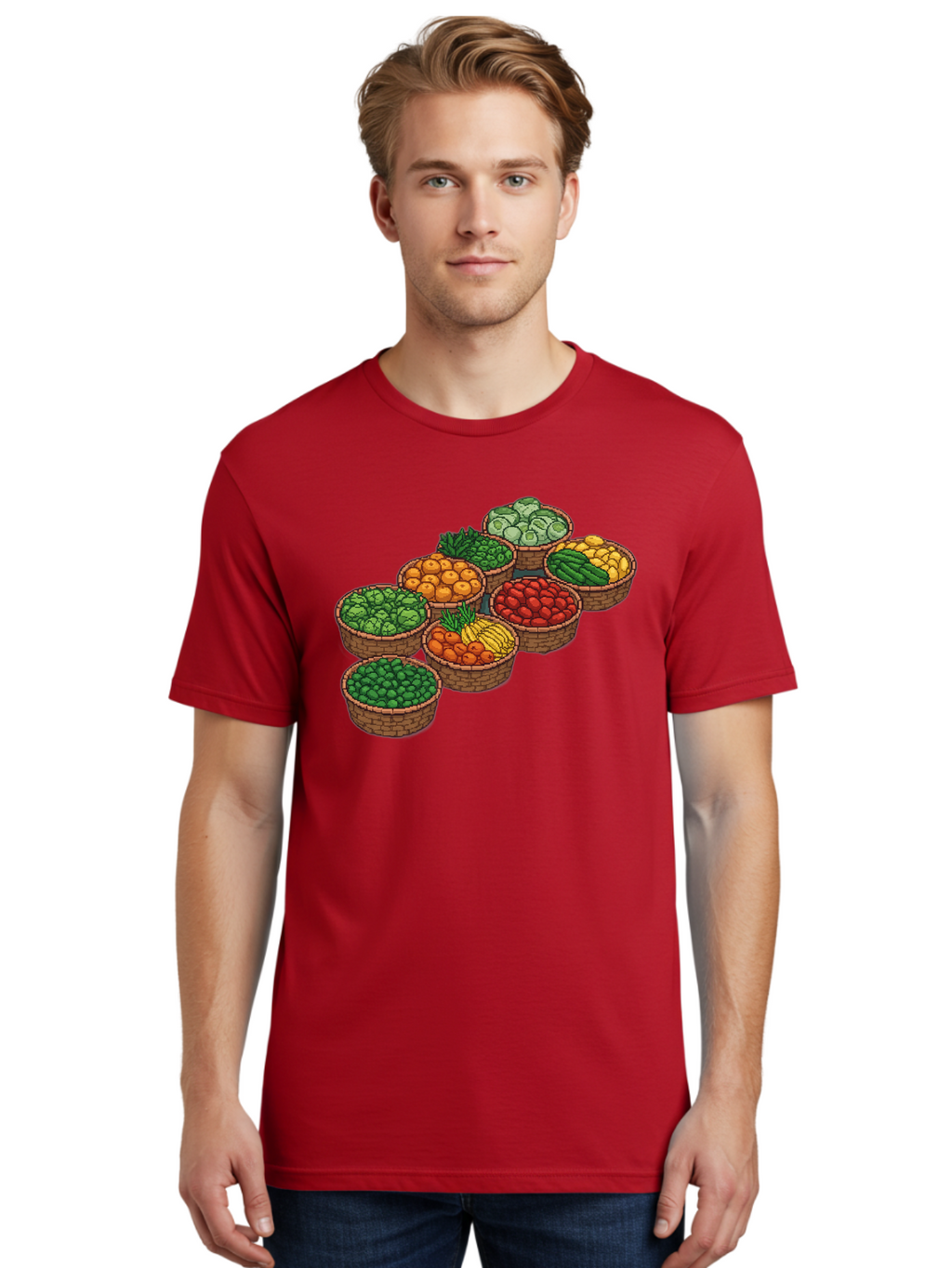 Fruit-And-Vegetables Men'S Graphic Tee, 100% Cotton, Comfortable Casual Summer Wear, Machine Washable, Vintage Camera, Old Camera, Antique Camera, Black Camera, Classic Photography, Photography Equipment, Nostalgic Device, Film Camera, Bag499