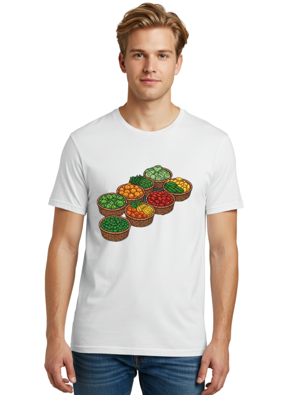 Fruit-And-Vegetables Men'S Graphic Tee, 100% Cotton, Comfortable Casual Summer Wear, Machine Washable, Vintage Camera, Old Camera, Antique Camera, Black Camera, Classic Photography, Photography Equipment, Nostalgic Device, Film Camera, Bag499