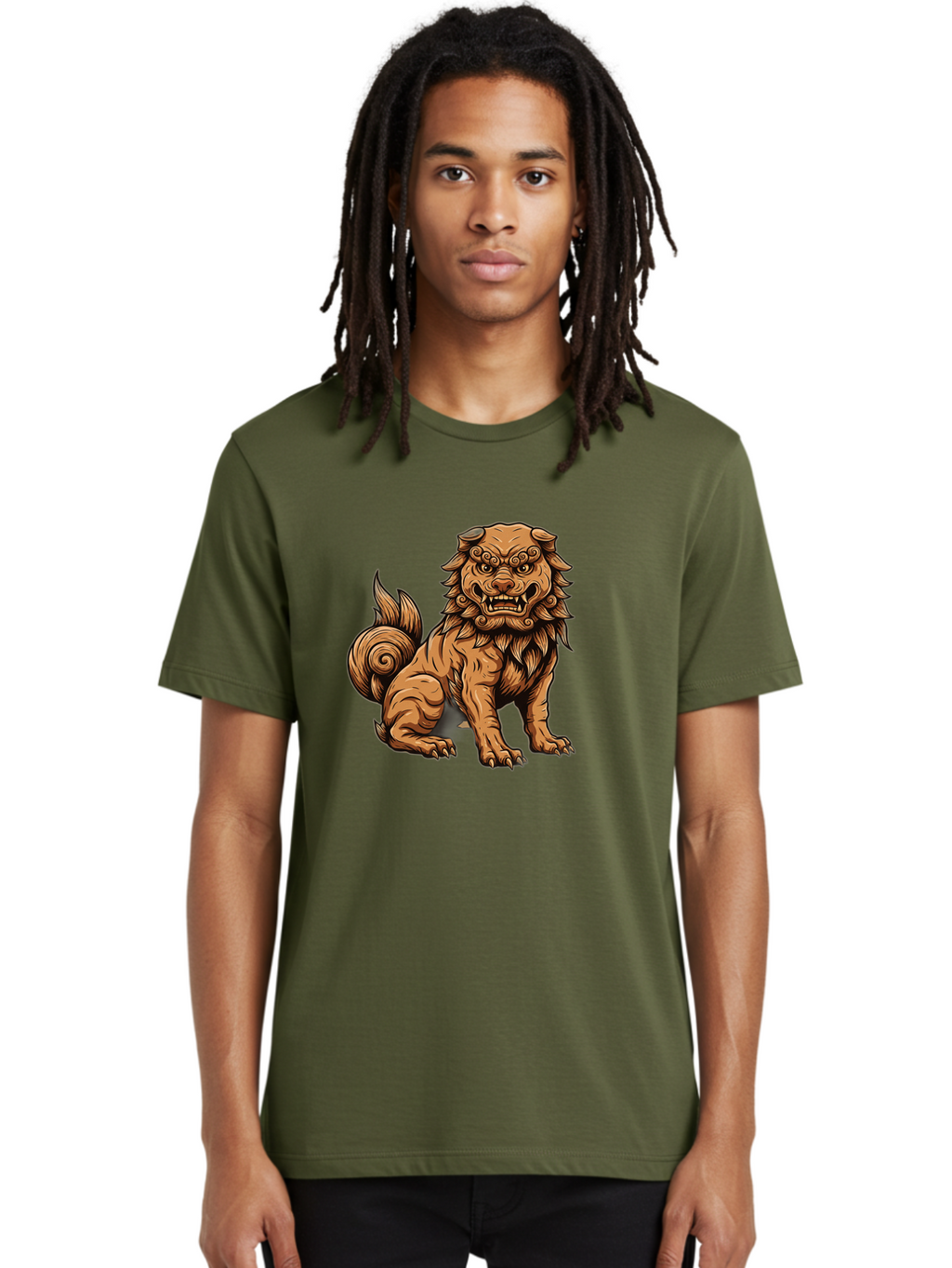 Fu-Dog-2 Men'S Graphic Tee, 100% Cotton, Comfortable Casual Summer Wear, Machine Washable, Vintage Camera, Old Camera, Antique Camera, Black Camera, Classic Photography, Photography Equipment, Nostalgic Device, Film Camera, Camera Art Bag503