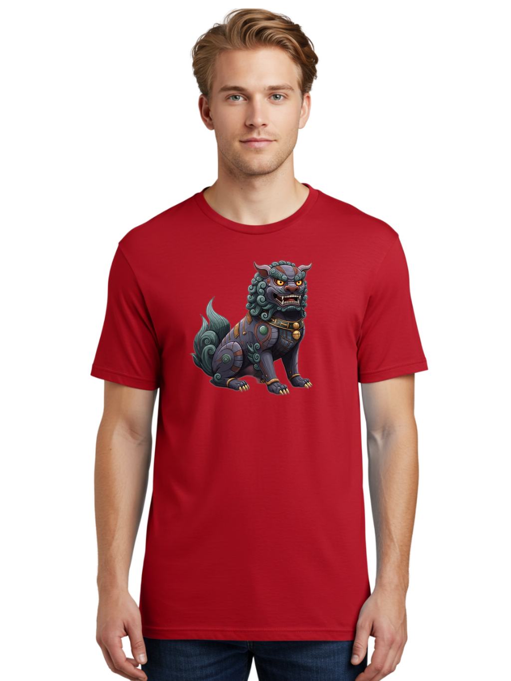 Fu-Dog-3 Men'S Graphic Tee, 100% Cotton, Comfortable Casual Summer Wear, Machine Washable, Vintage Camera, Old Camera, Antique Camera, Black Camera, Classic Photography, Photography Equipment, Nostalgic Device, Film Camera, Camera Art Bag504