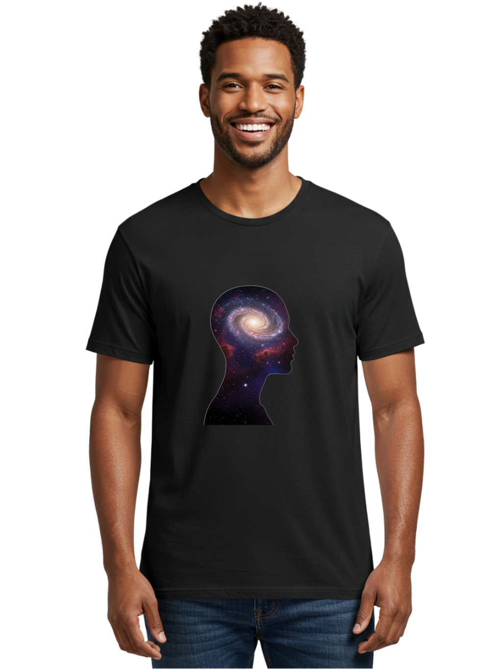Galaxy-Head Men'S Graphic Tee, 100% Cotton, Comfortable Casual Summer Wear, Machine Washable, Vintage Camera, Old Camera, Antique Camera, Black Camera, Classic Photography, Photography Equipment, Nostalgic Device, Film Camera, Camera Art Bag510
