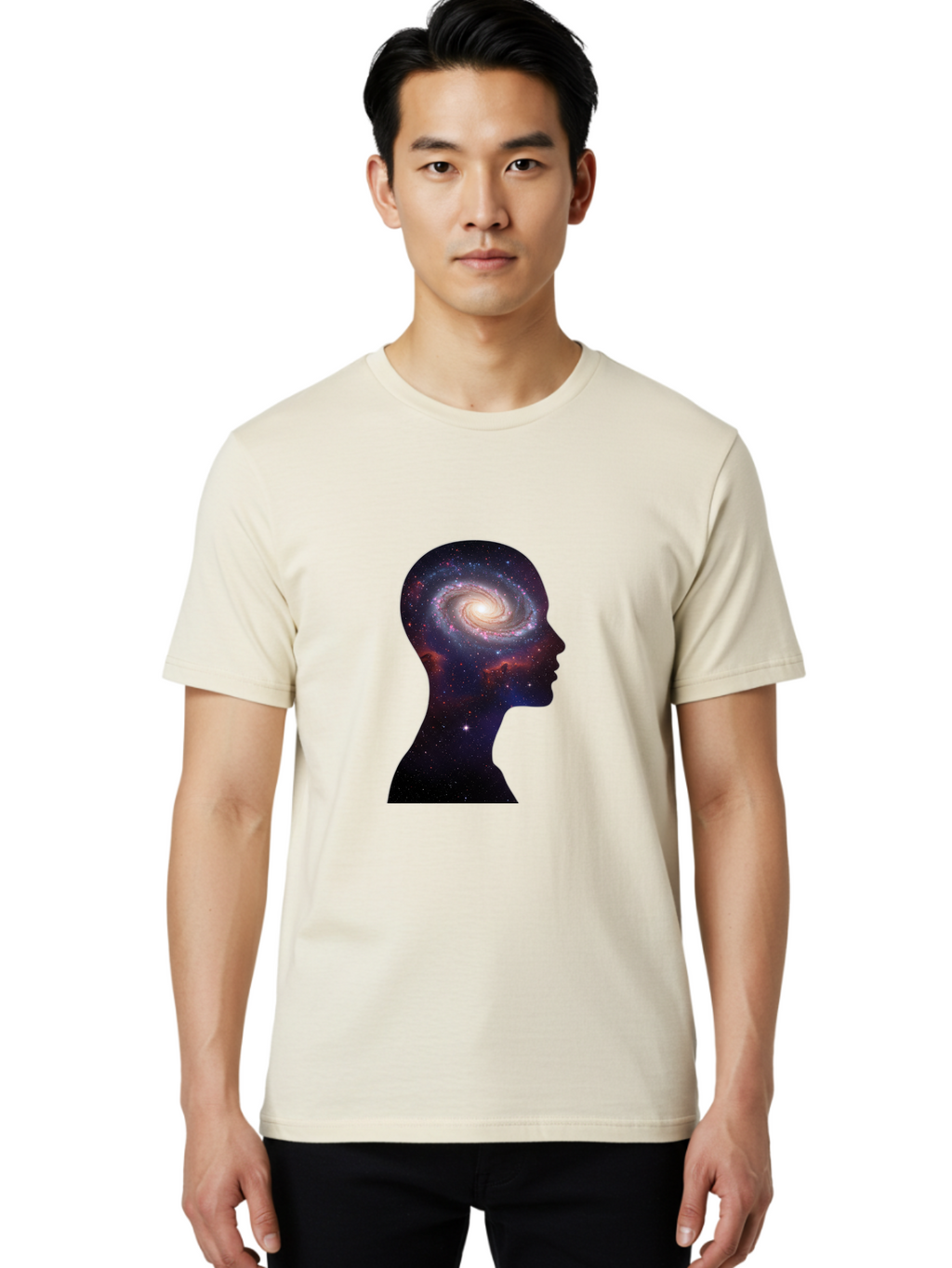 Galaxy-Head Men'S Graphic Tee, 100% Cotton, Comfortable Casual Summer Wear, Machine Washable, Vintage Camera, Old Camera, Antique Camera, Black Camera, Classic Photography, Photography Equipment, Nostalgic Device, Film Camera, Camera Art Bag510
