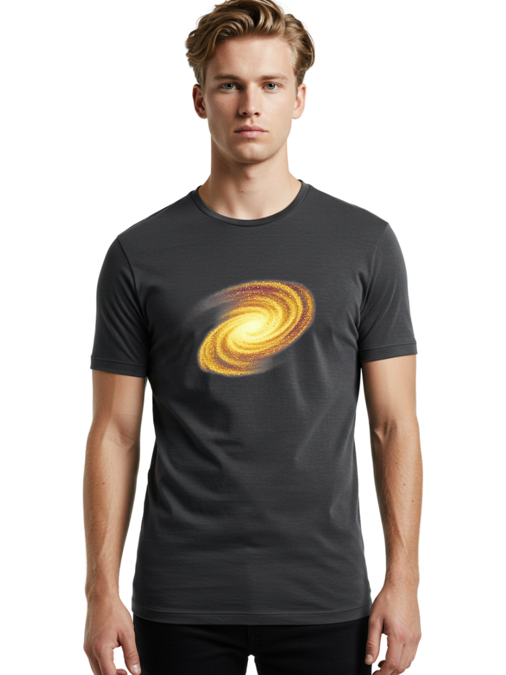 Galaxy Men'S Graphic Tee, 100% Cotton, Comfortable Casual Summer Wear, Machine Washable, Vintage Camera, Old Camera, Antique Camera, Black Camera, Classic Photography, Photography Equipment, Nostalgic Device, Film Camera, Camera Art Bag512