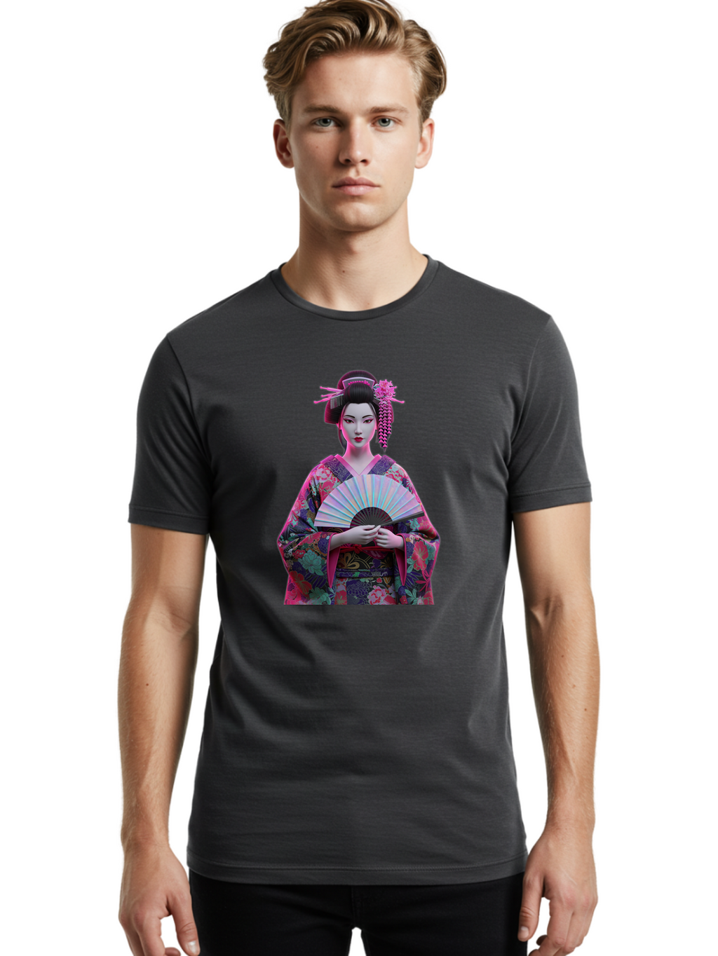 Geisha Men'S Graphic Tee, 100% Cotton, Comfortable Casual Summer Wear, Machine Washable, Vintage Camera, Old Camera, Antique Camera, Black Camera, Classic Photography, Photography Equipment, Nostalgic Device, Film Camera, Camera Art Bag514