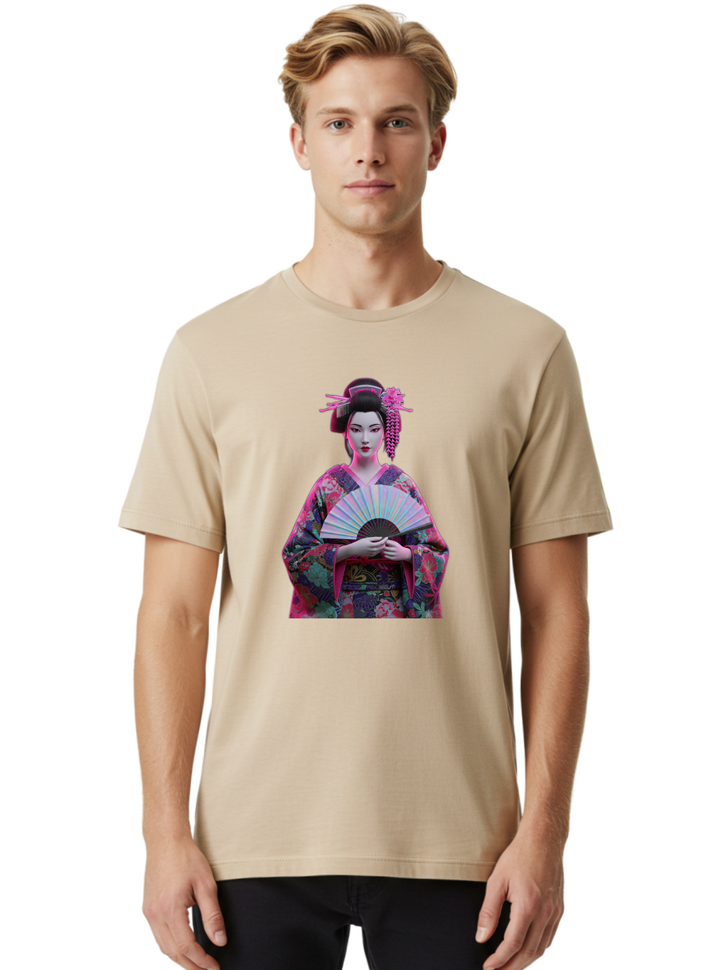 Geisha Men'S Graphic Tee, 100% Cotton, Comfortable Casual Summer Wear, Machine Washable, Vintage Camera, Old Camera, Antique Camera, Black Camera, Classic Photography, Photography Equipment, Nostalgic Device, Film Camera, Camera Art Bag514