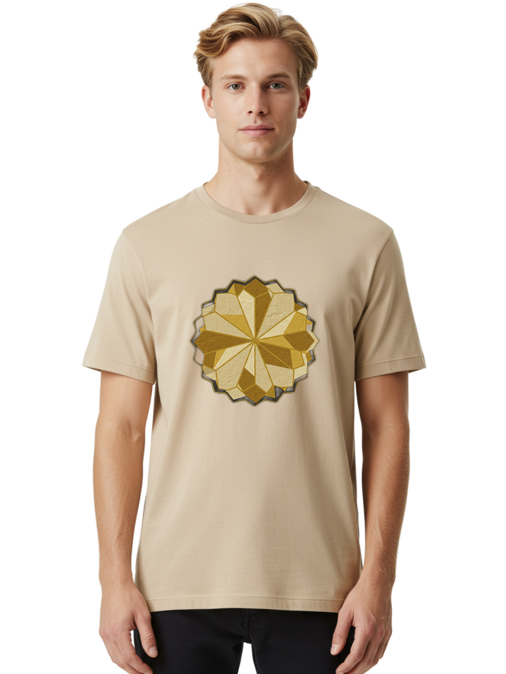 Geometric-Flower Men'S Graphic Tee, 100% Cotton, Comfortable Casual Summer Wear, Machine Washable, Vintage Camera, Old Camera, Antique Camera, Black Camera, Classic Photography, Photography Equipment, Nostalgic Device, Film Camera, Camera Art Bag516