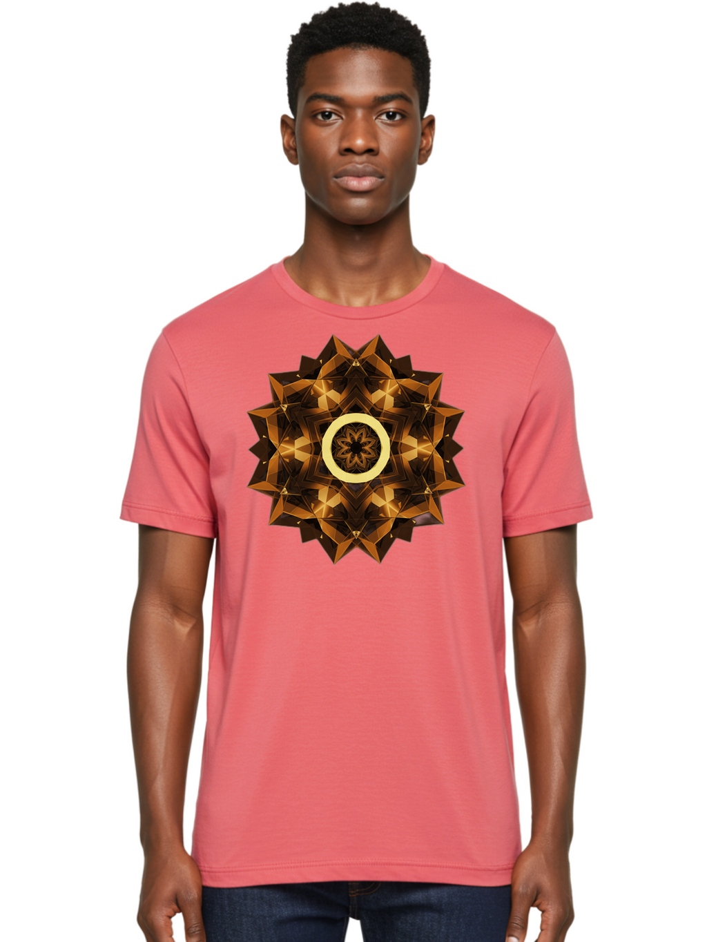 Geometric-Mandala-1 Men'S Graphic Tee, 100% Cotton, Comfortable Casual Summer Wear, Machine Washable, Vintage Camera, Old Camera, Antique Camera, Black Camera, Classic Photography, Photography Equipment, Nostalgic Device, Film Camera, Bag517