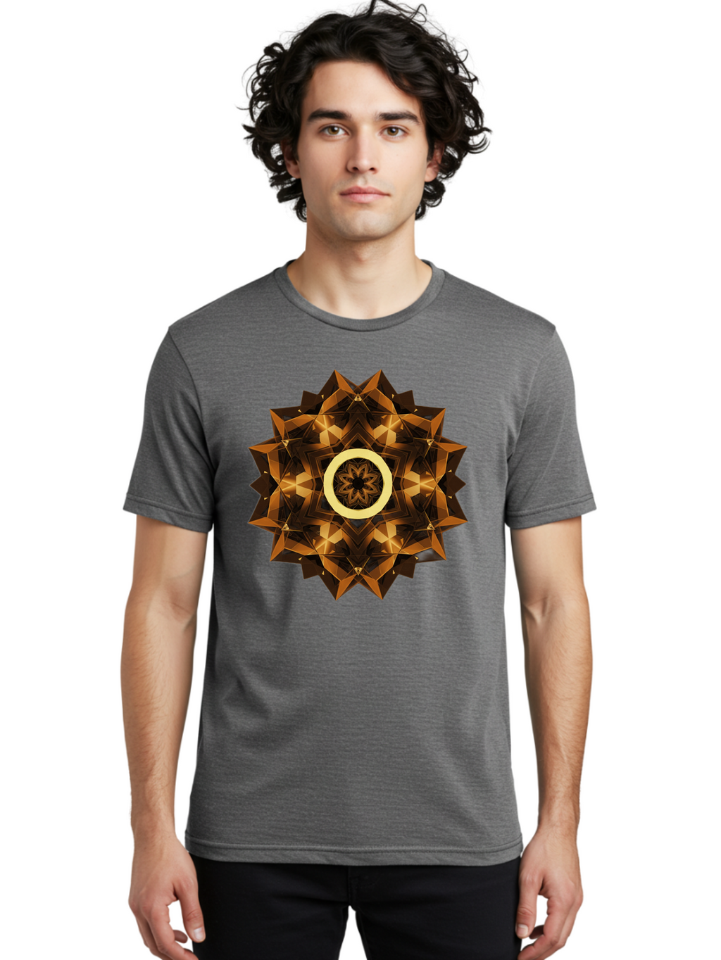 Geometric-Mandala-1 Men'S Graphic Tee, 100% Cotton, Comfortable Casual Summer Wear, Machine Washable, Vintage Camera, Old Camera, Antique Camera, Black Camera, Classic Photography, Photography Equipment, Nostalgic Device, Film Camera, Bag517