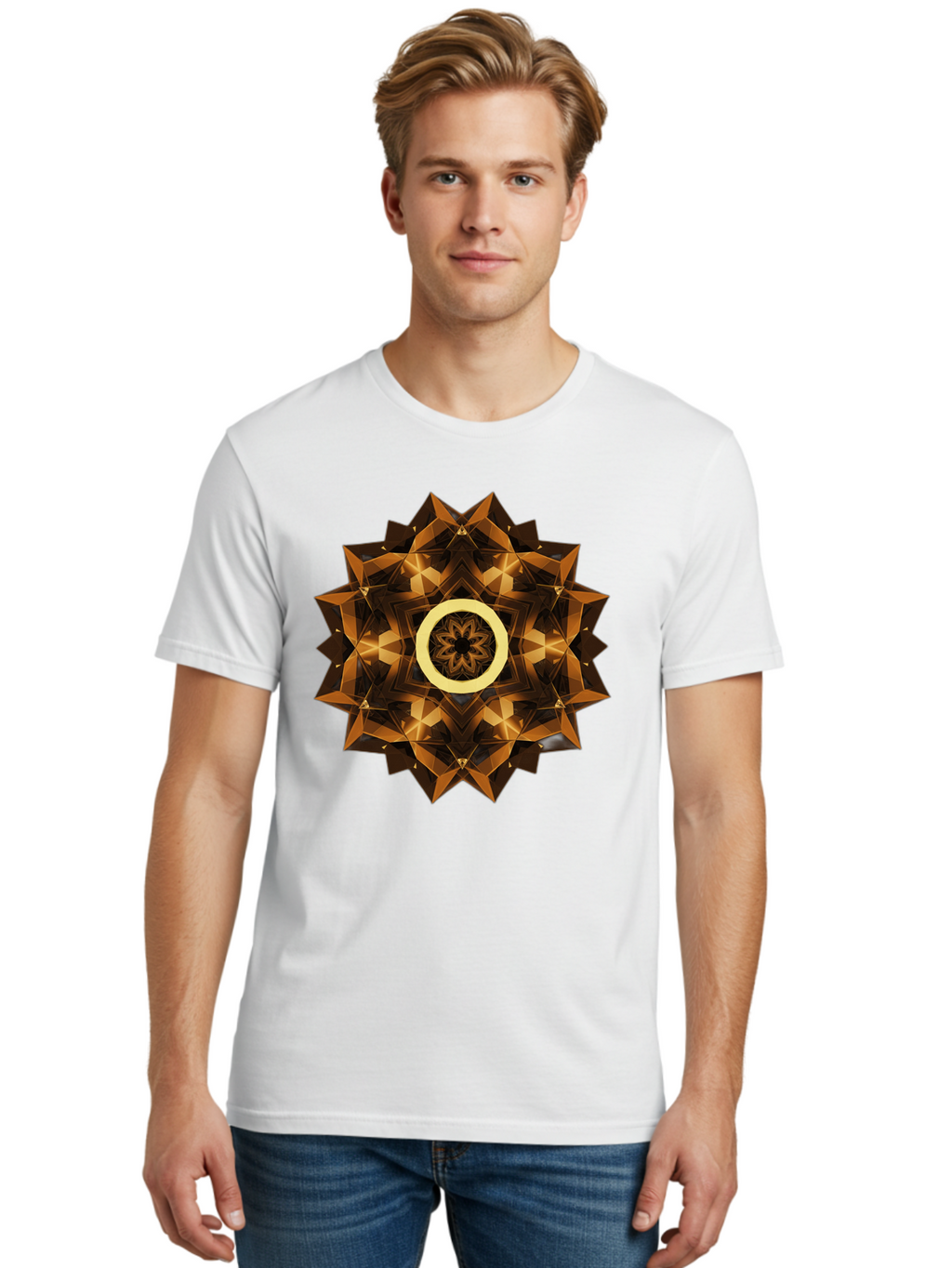 Geometric-Mandala-1 Men'S Graphic Tee, 100% Cotton, Comfortable Casual Summer Wear, Machine Washable, Vintage Camera, Old Camera, Antique Camera, Black Camera, Classic Photography, Photography Equipment, Nostalgic Device, Film Camera, Bag517